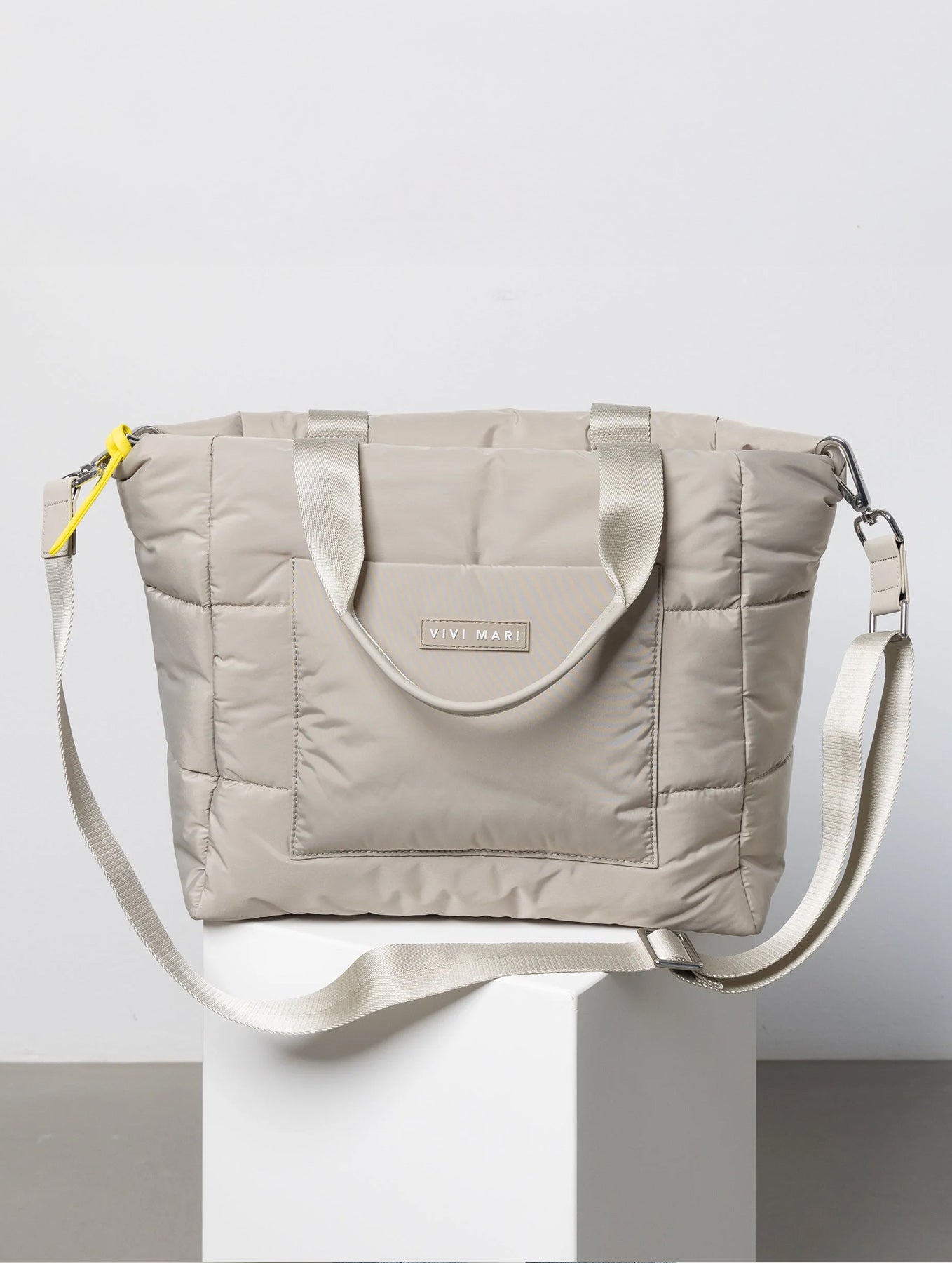 Padded Tote Bag Medium - Stone