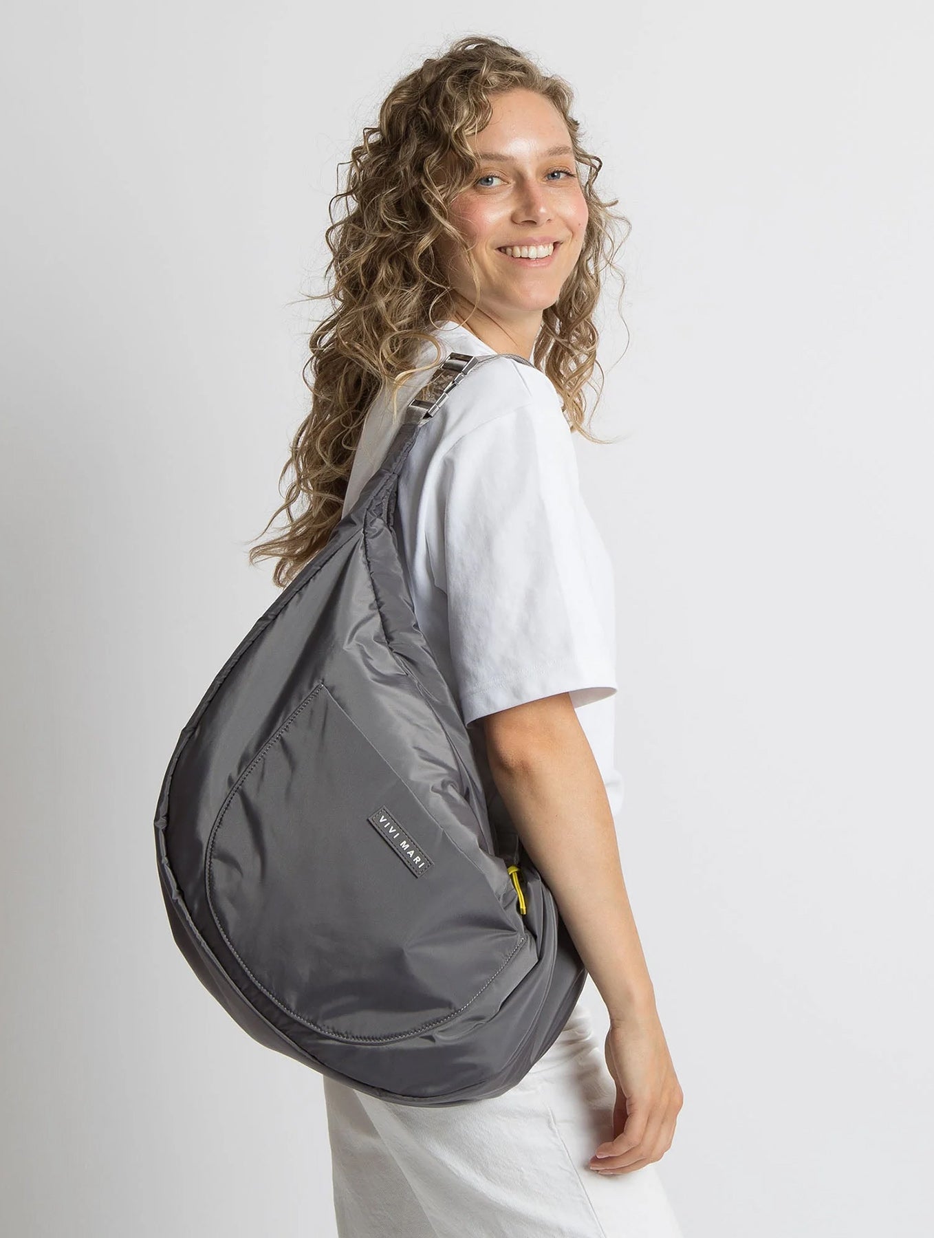 Padded Hip Bag Oversized - Taupe