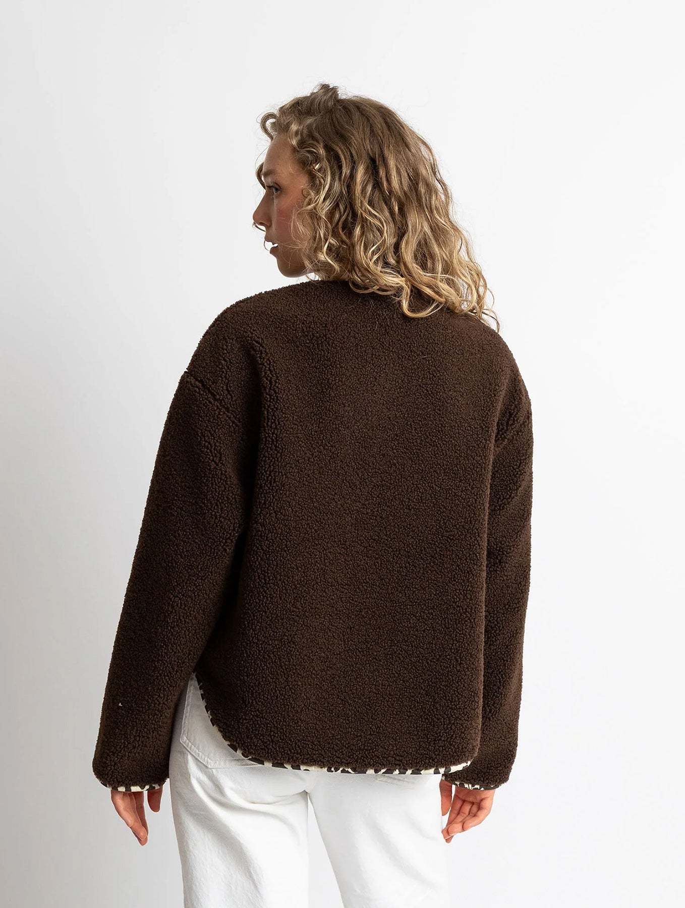 Teddy Fleece Jacket - Chocolate