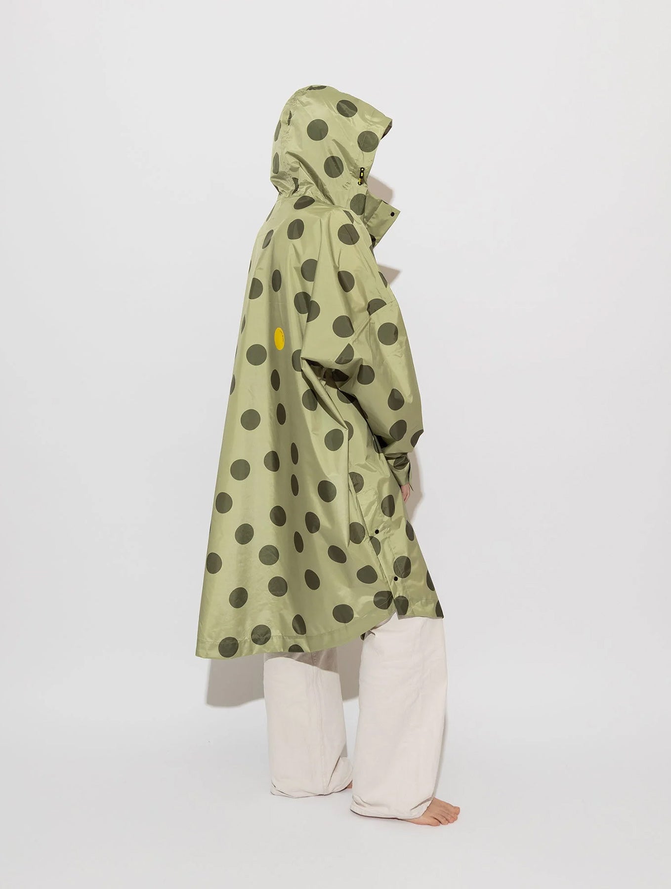 Raincoat - Dots Pale Olive/Olive