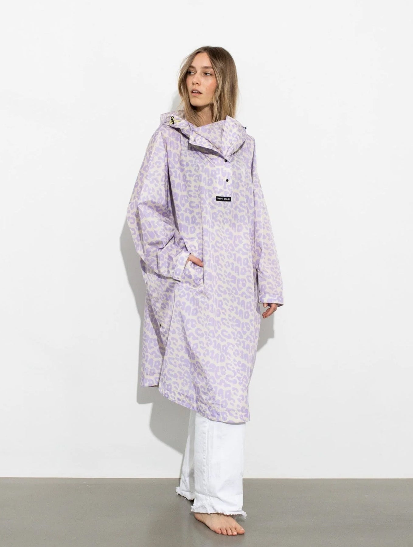 Raincoat - Leo Splashes Lavender/Grey