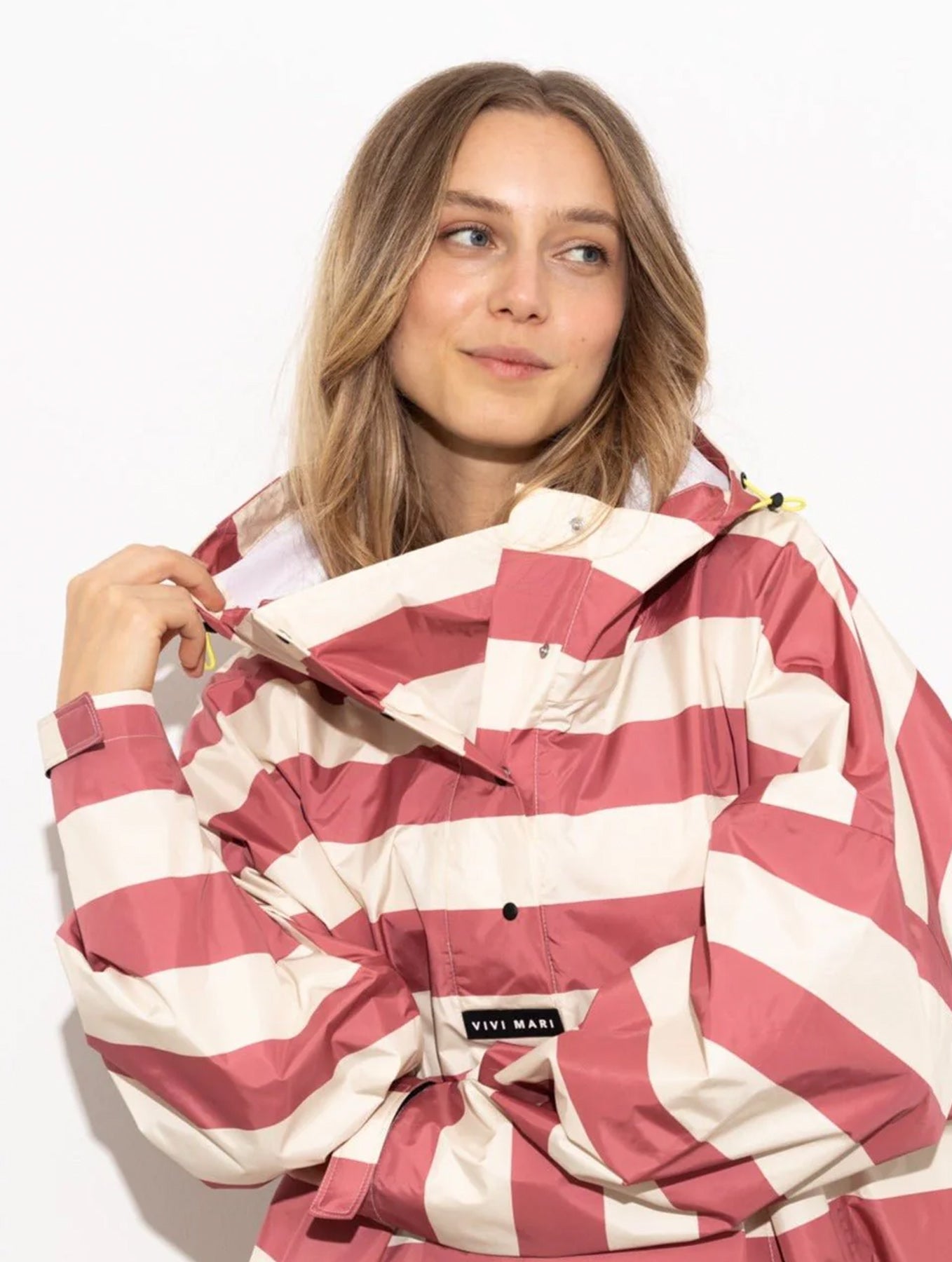 Raincoat Bold Stripes - Blush/Sand