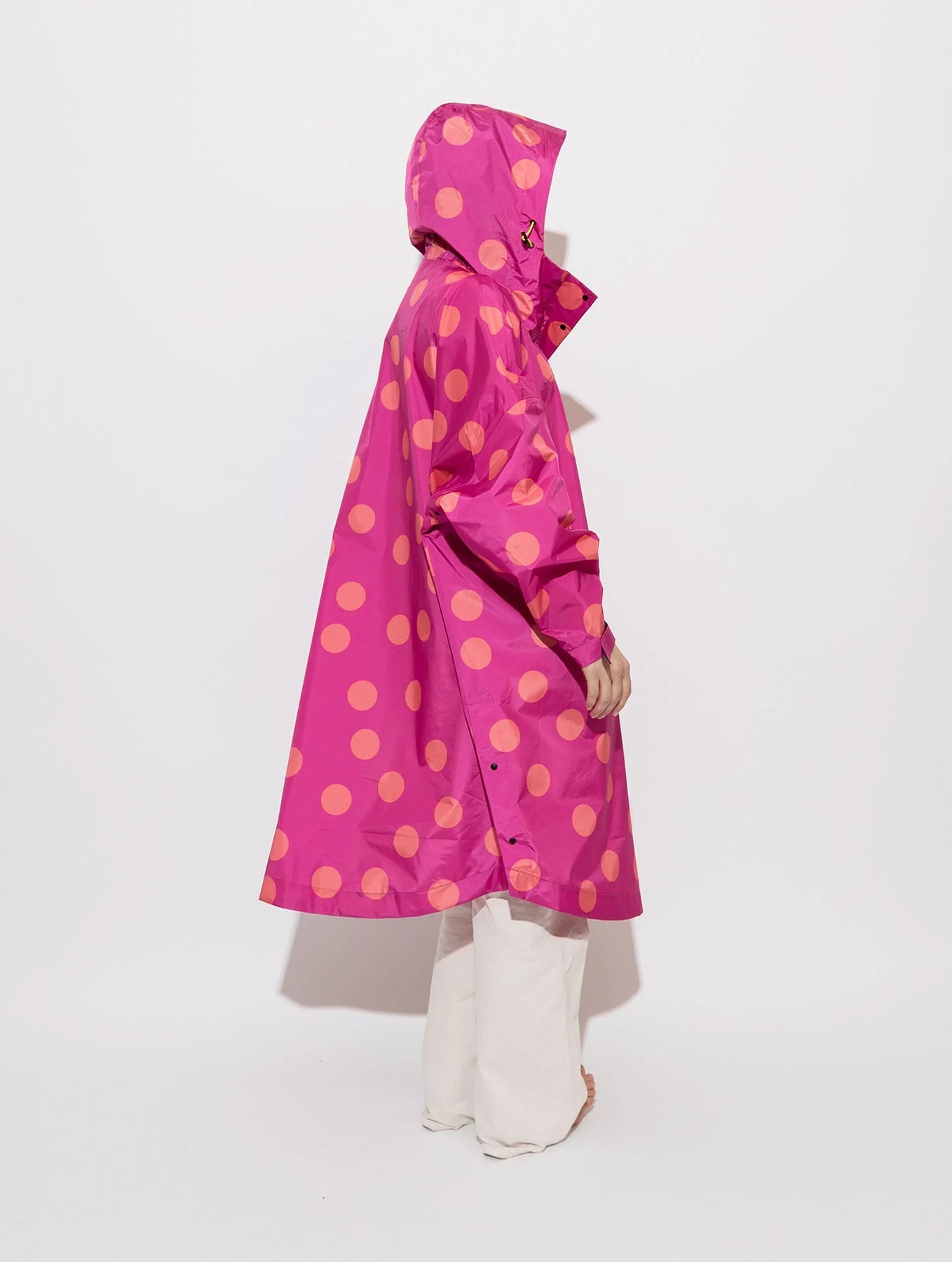 Raincoat - Dots Magenta/Peach