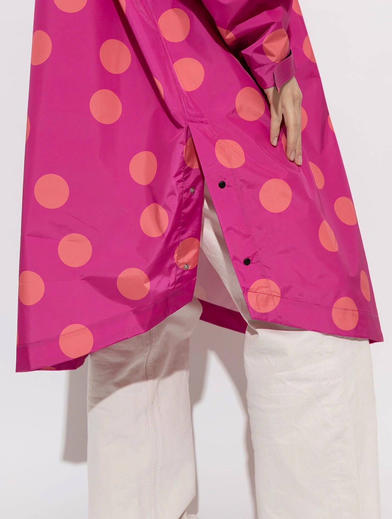 Raincoat - Dots Magenta/Peach