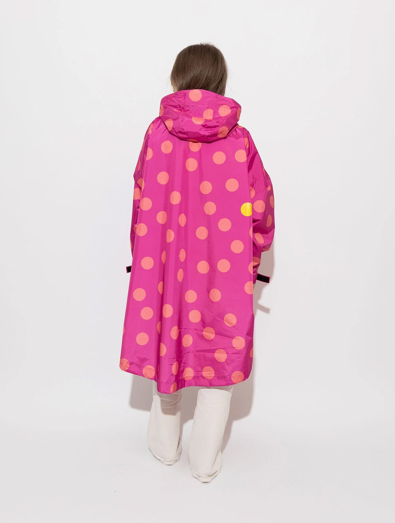 Raincoat - Dots Magenta/Peach