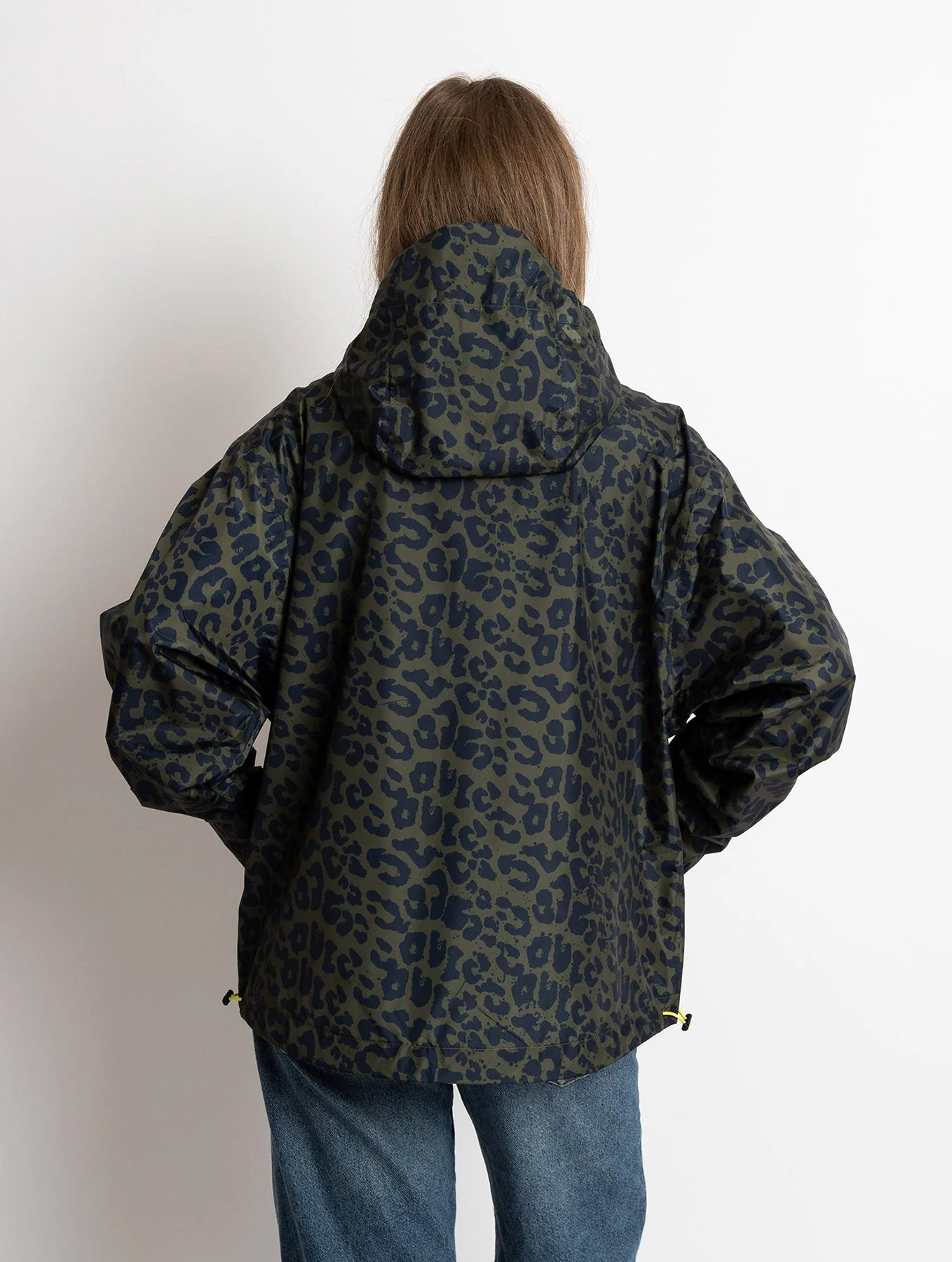 Rain Jacket - Leo Splashes Navy Olive