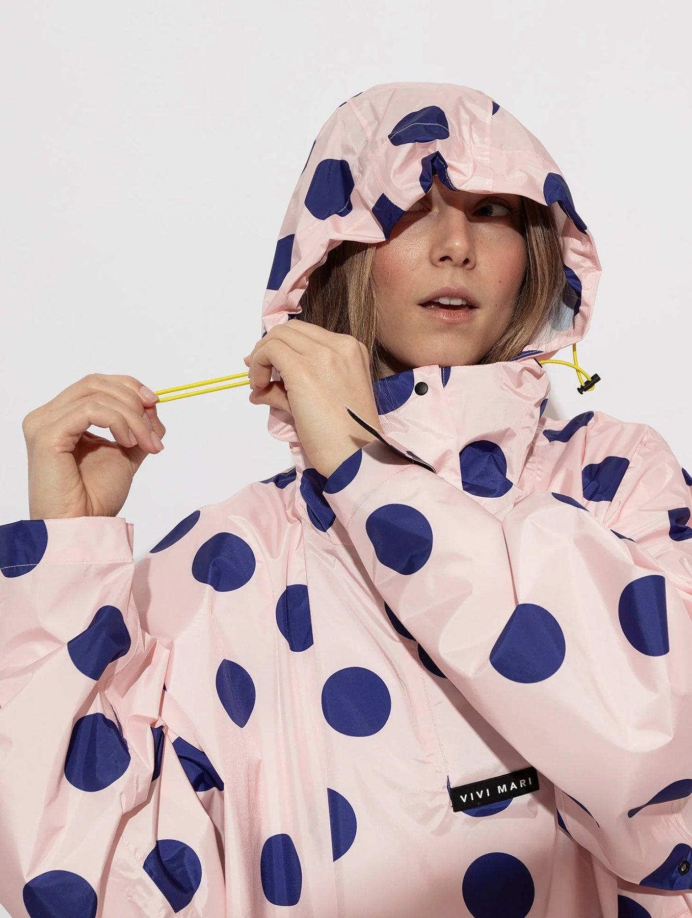 Raincoat - Dots Powder/Blue