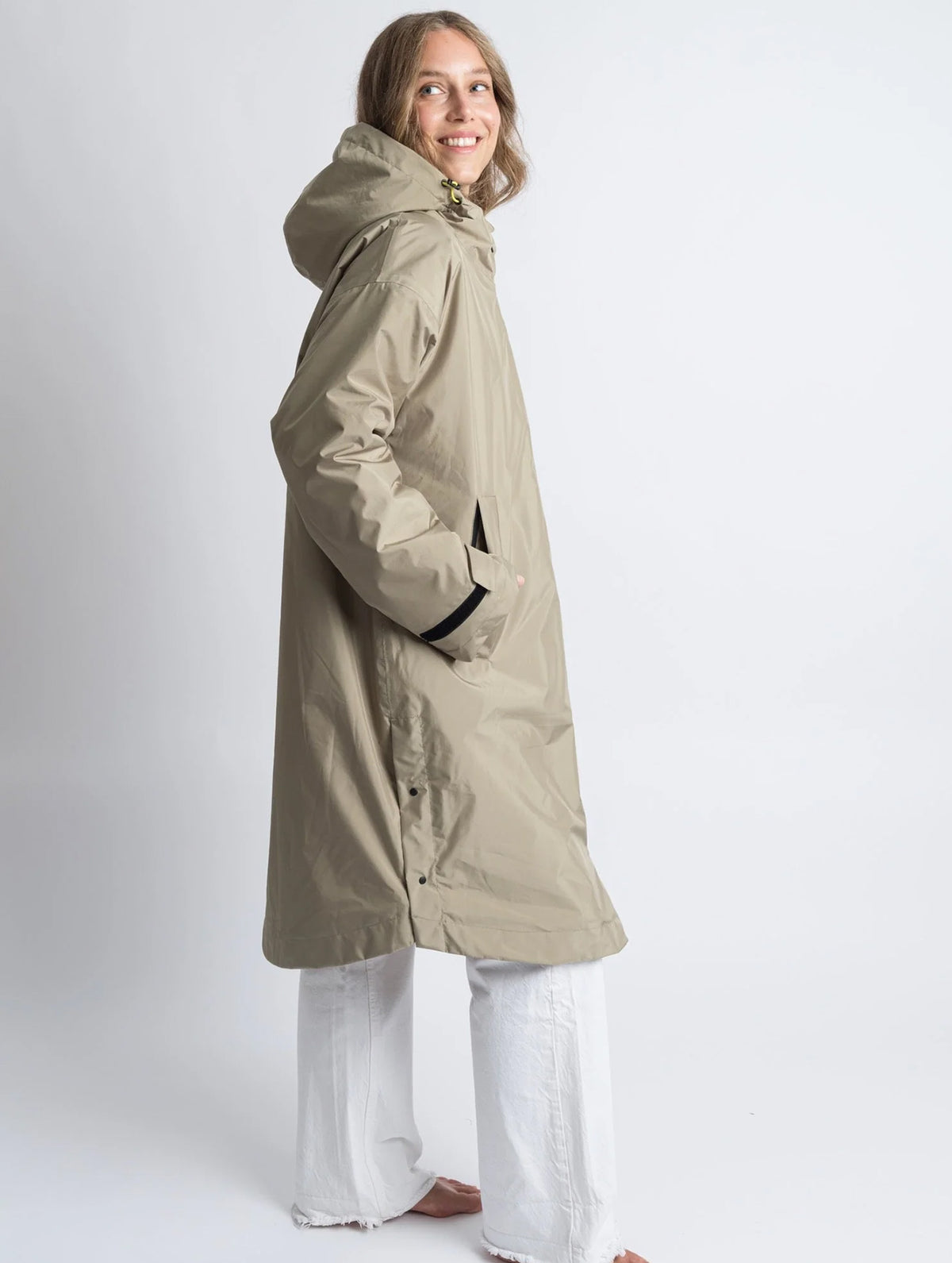 Rain Parka - Pale Olive/Sand