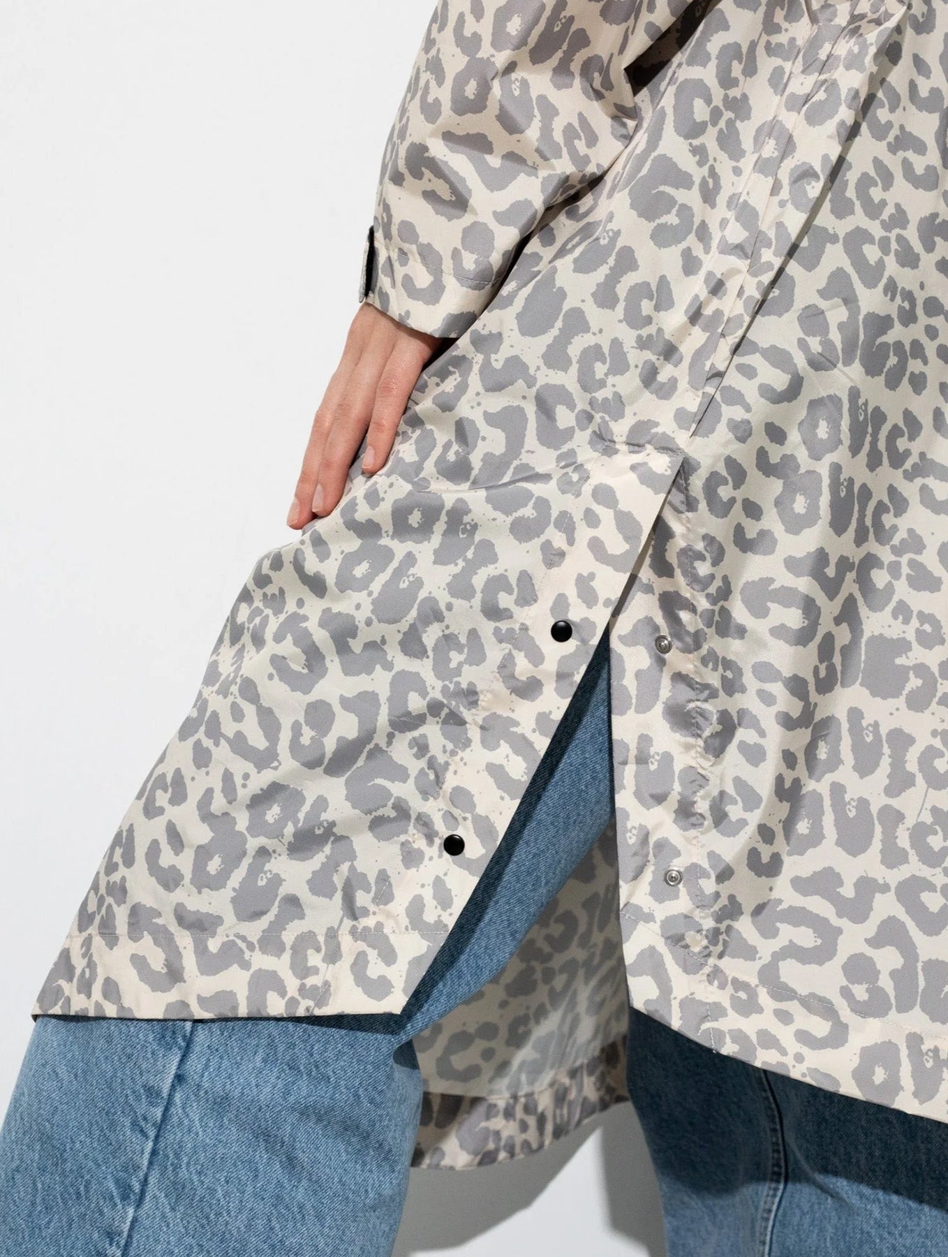 Raincoat - Leo Splashes Grey/Sand