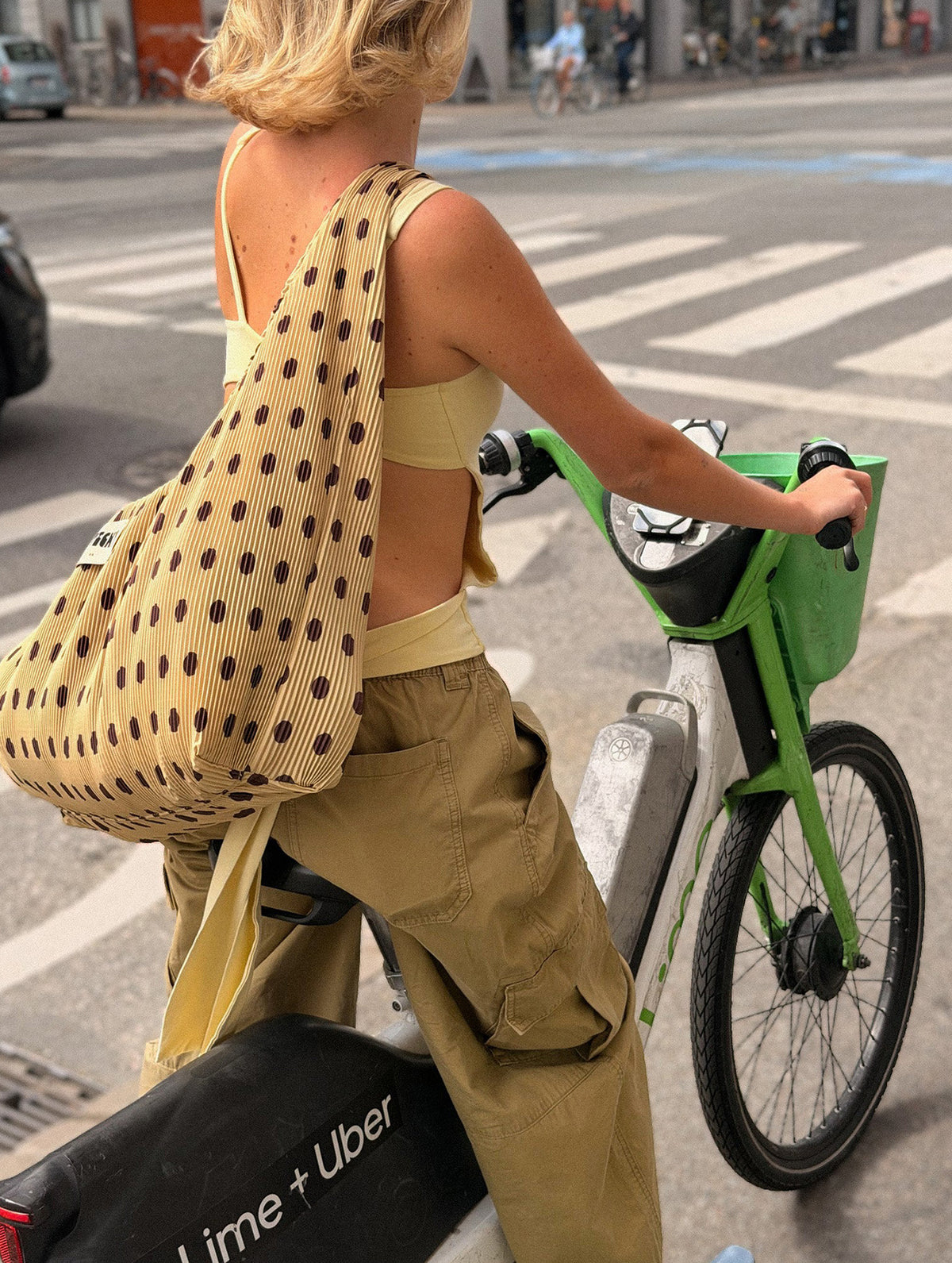 Shopper - Pleated Dots | Hay + Chocolate