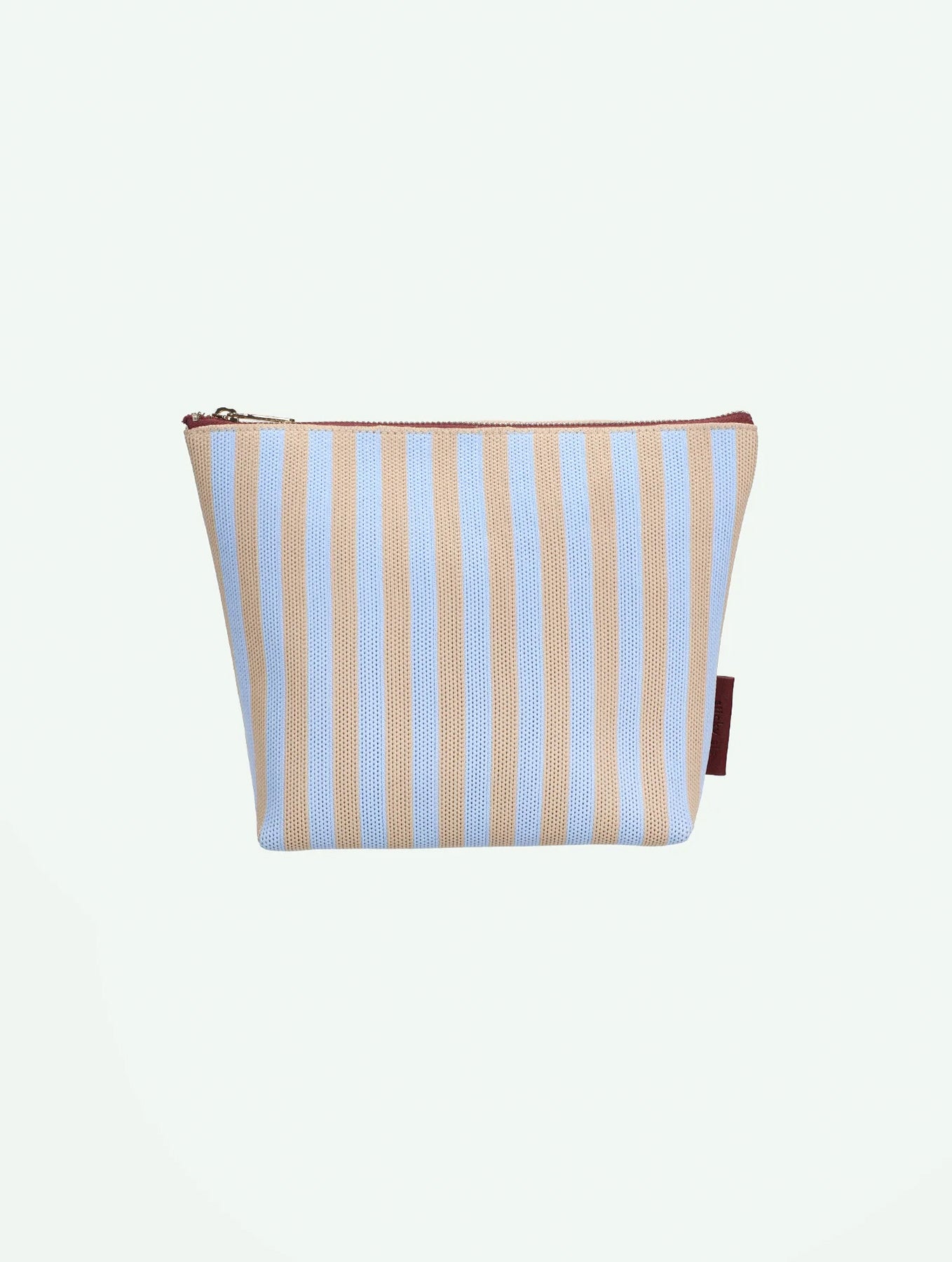 Kosmetiktasche - Knitted Stripes | Marzipan + Sky