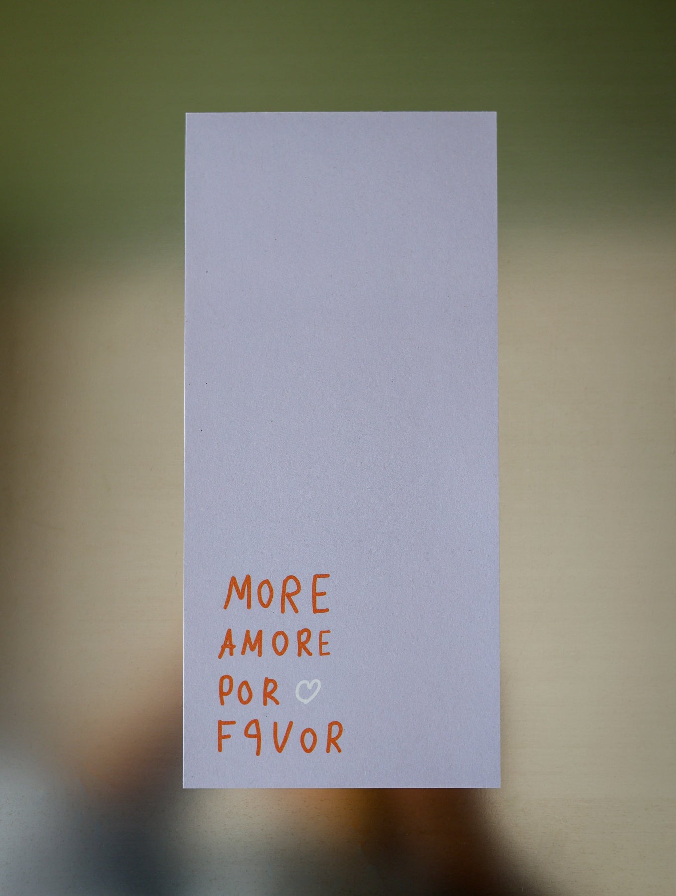 Notizblock "More amore por favor"