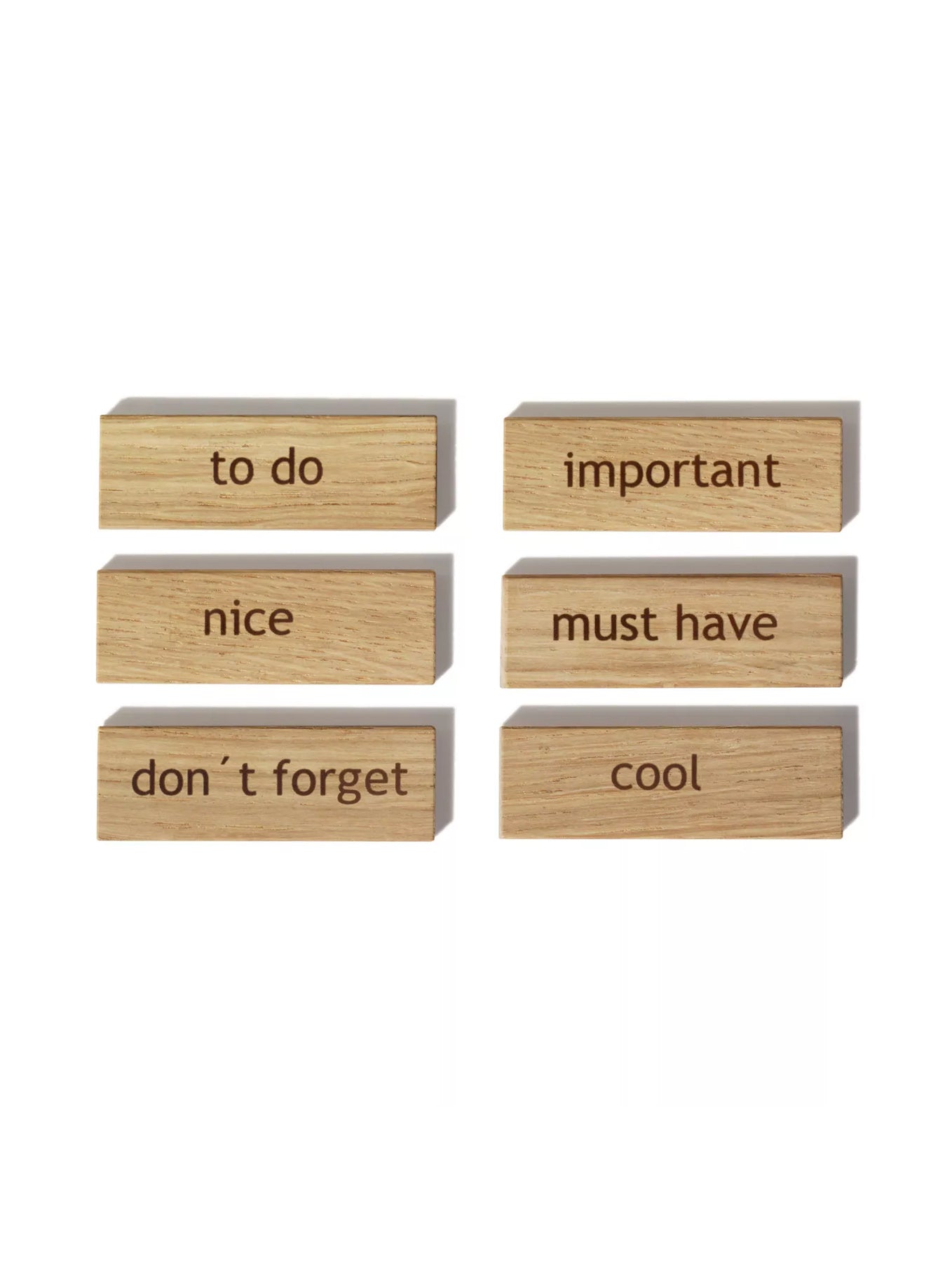 Holzmagnete "Words"