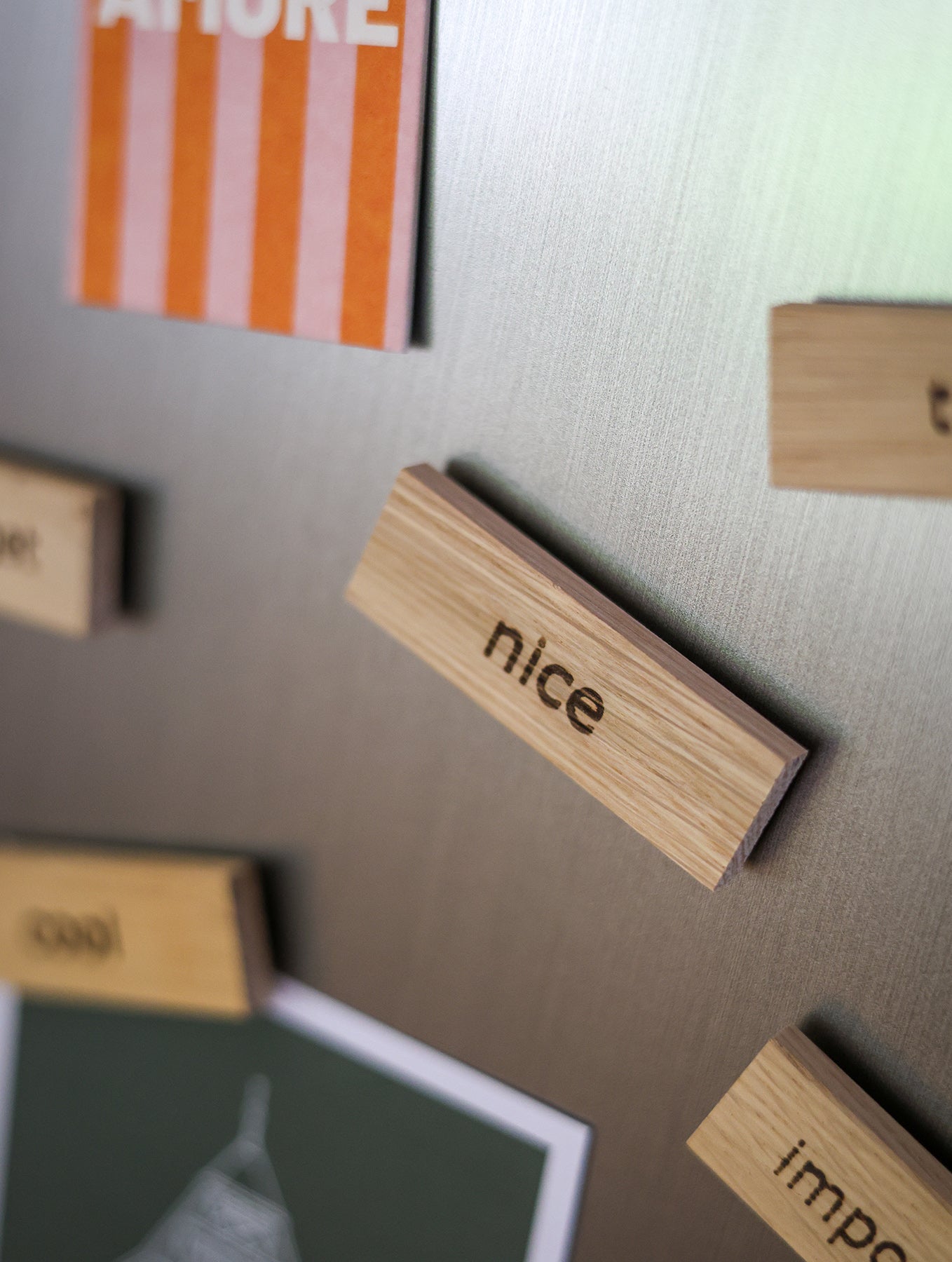 Holzmagnete "Words"