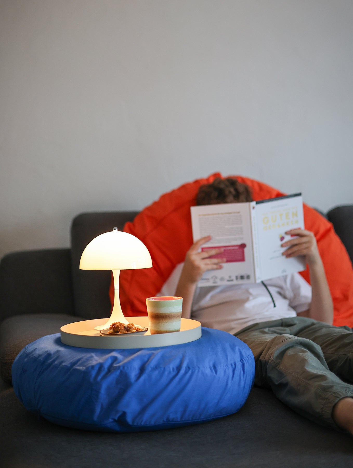 Kissenbezug Baumwolle - "bigDOT" - Cobalt Blue