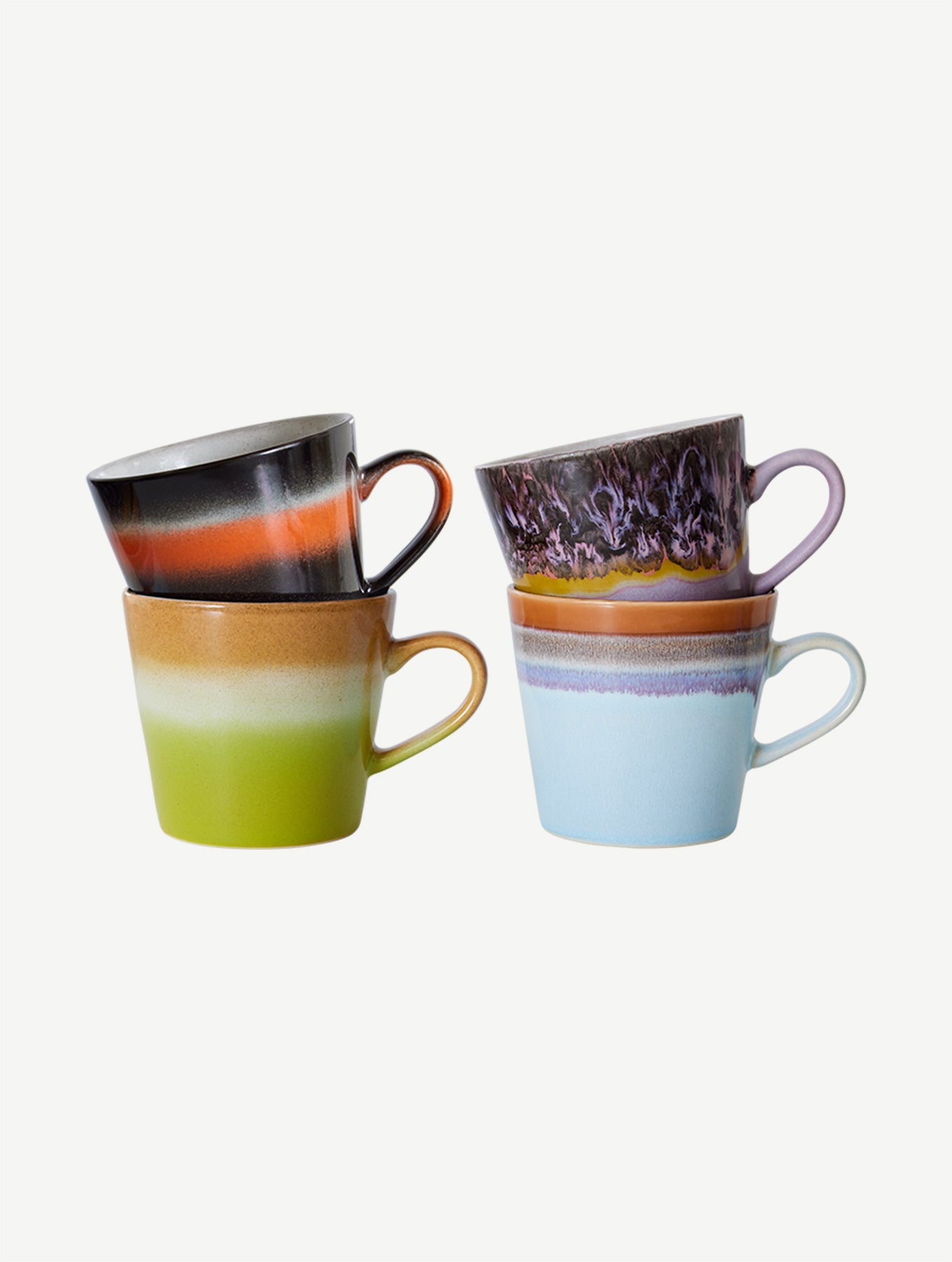 Cappuccino Tasse 70's - Keramik - Serie "Solid"