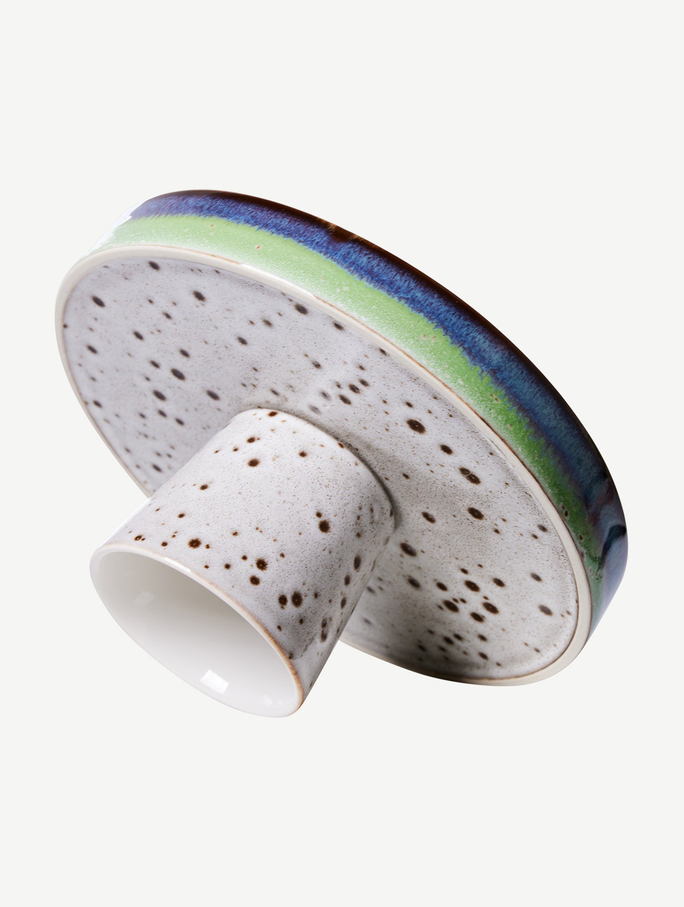 Schale mit Fuß 70's - Keramik