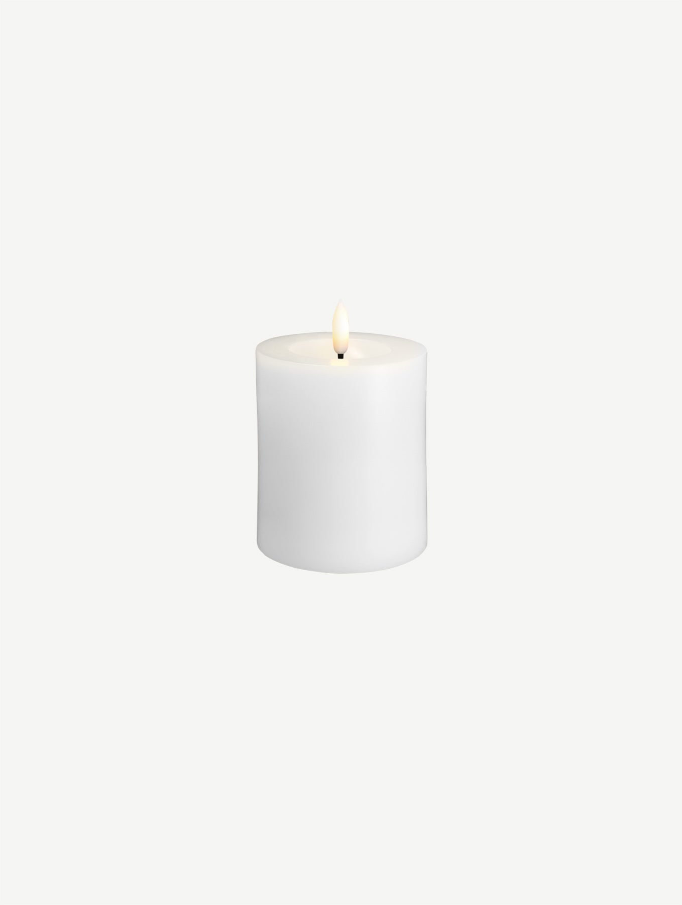 LED-Stumpenkerze - White
