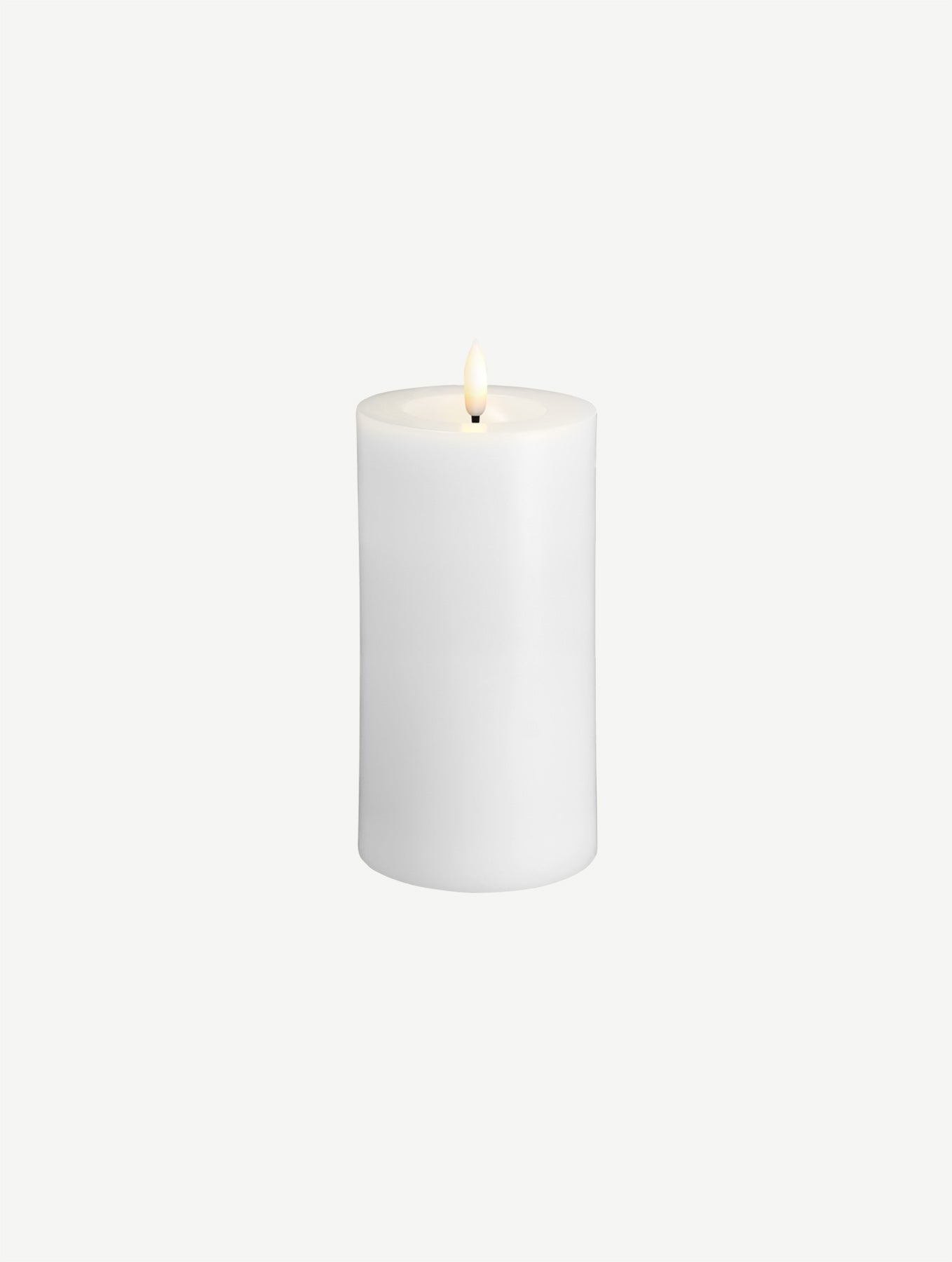 LED-Stumpenkerze - White