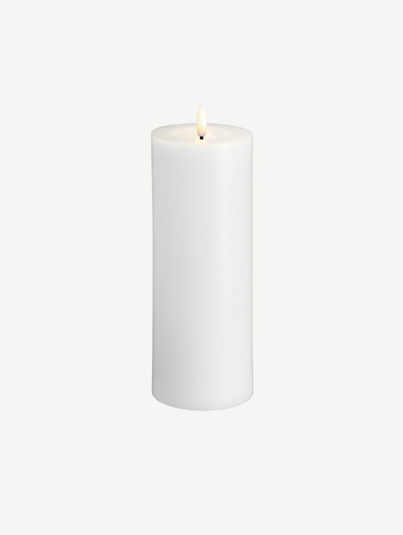 LED-Stumpenkerze - White