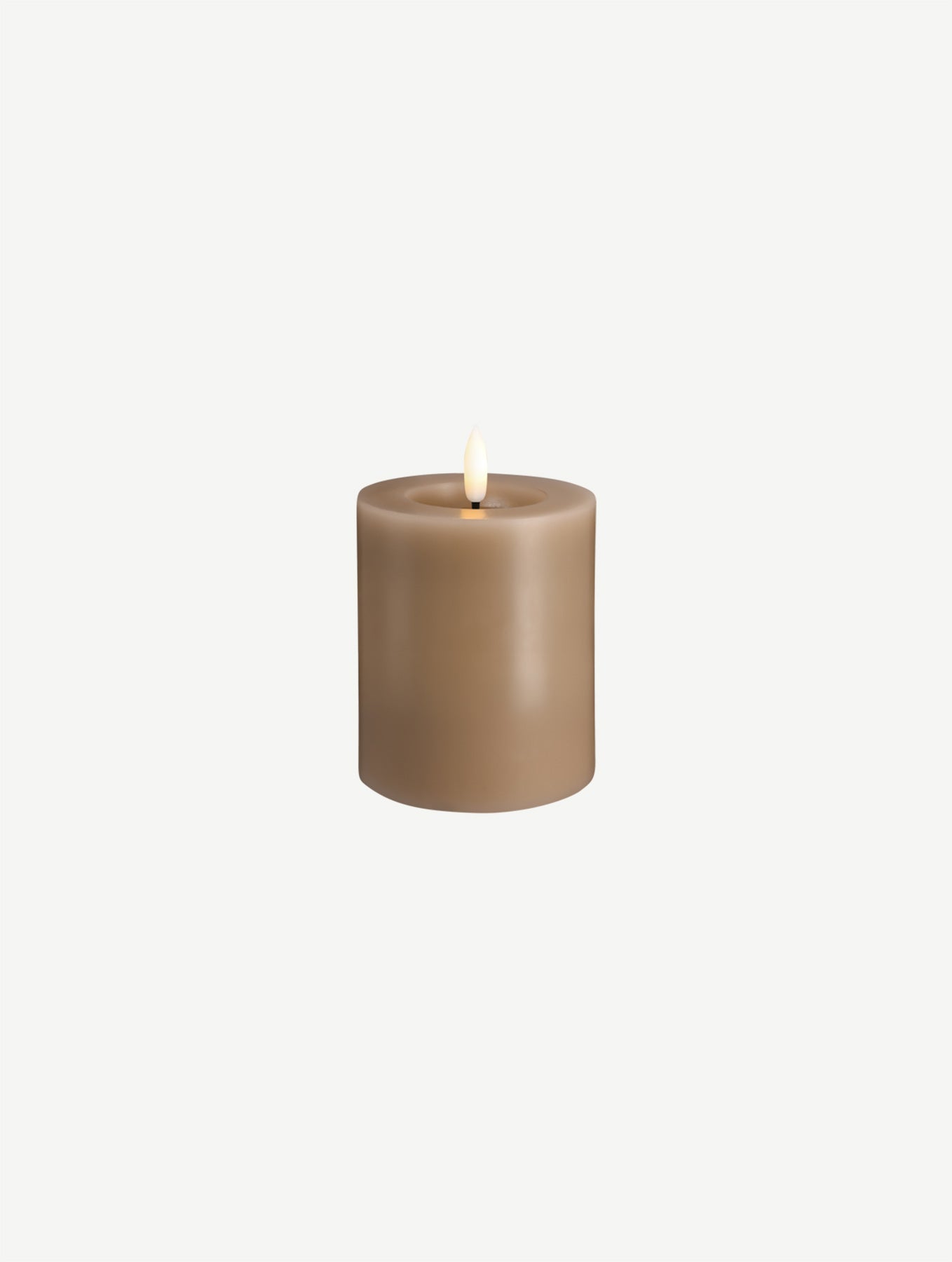LED-Stumpenkerze - Sand