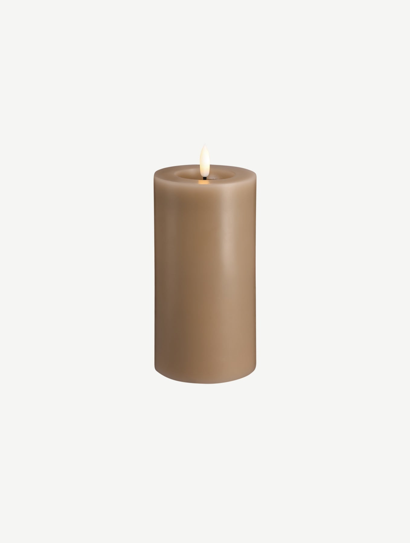 LED-Stumpenkerze - Sand