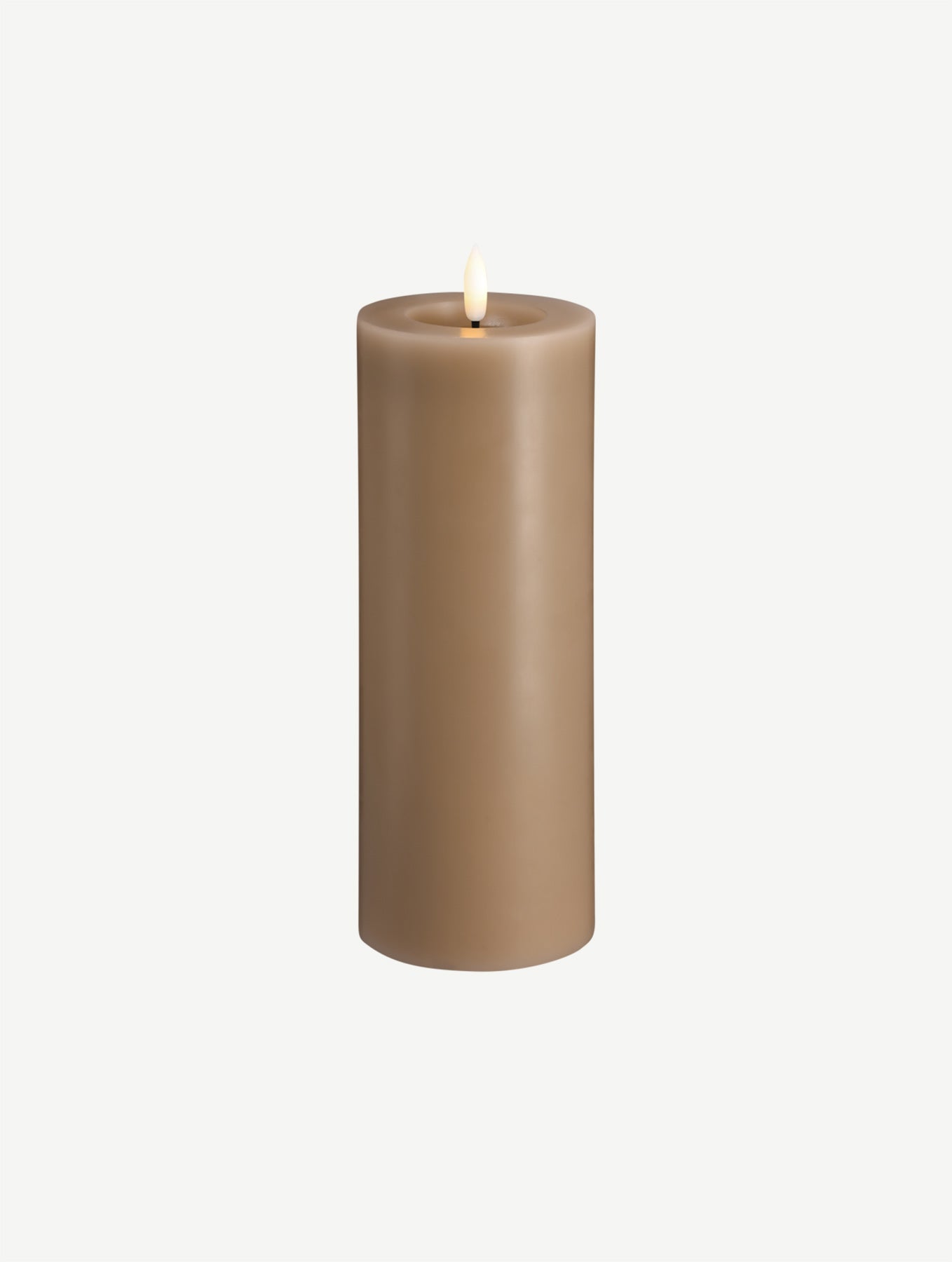 LED-Stumpenkerze - Sand