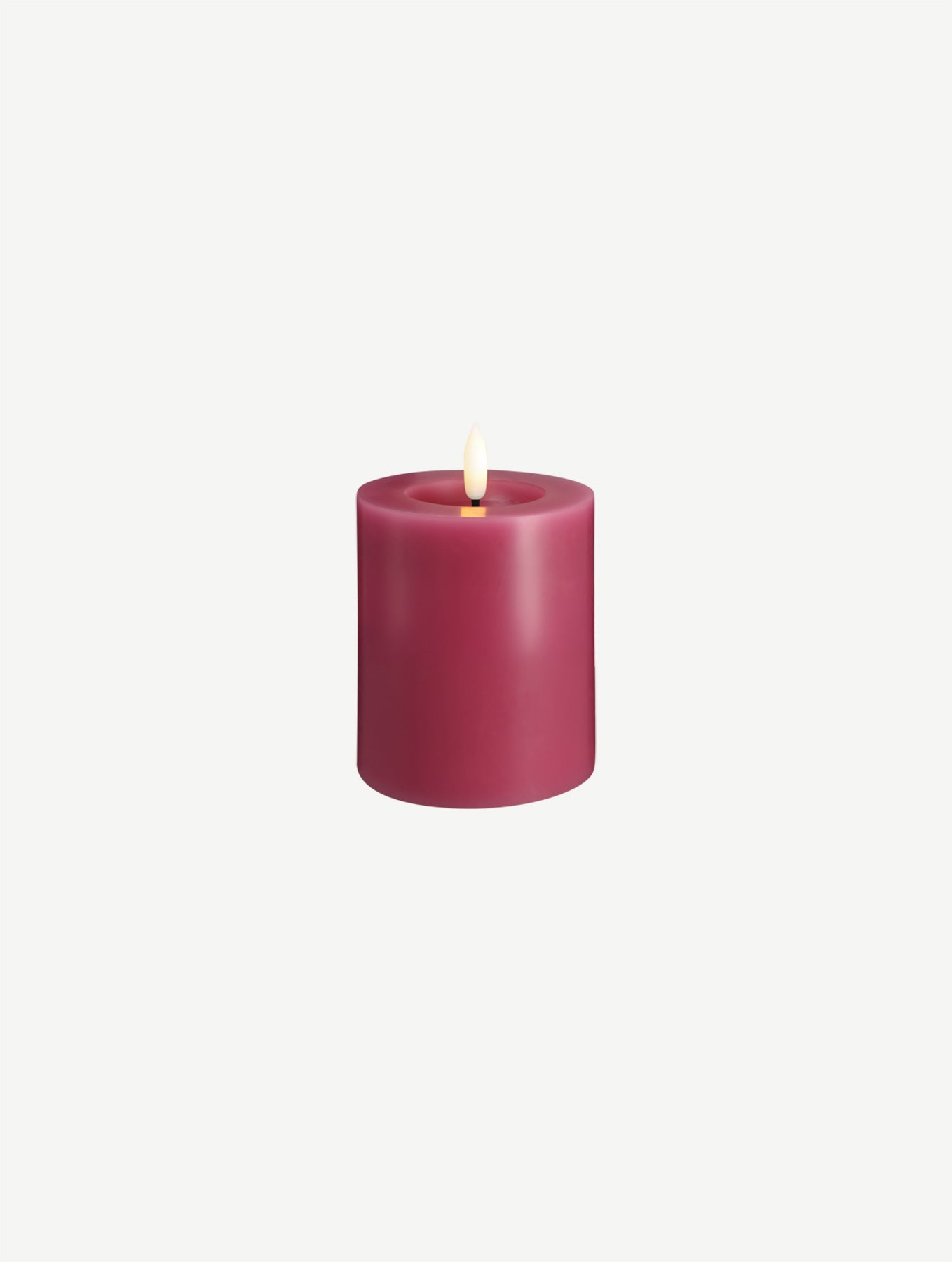 LED-Stumpenkerze - Vintage Rose