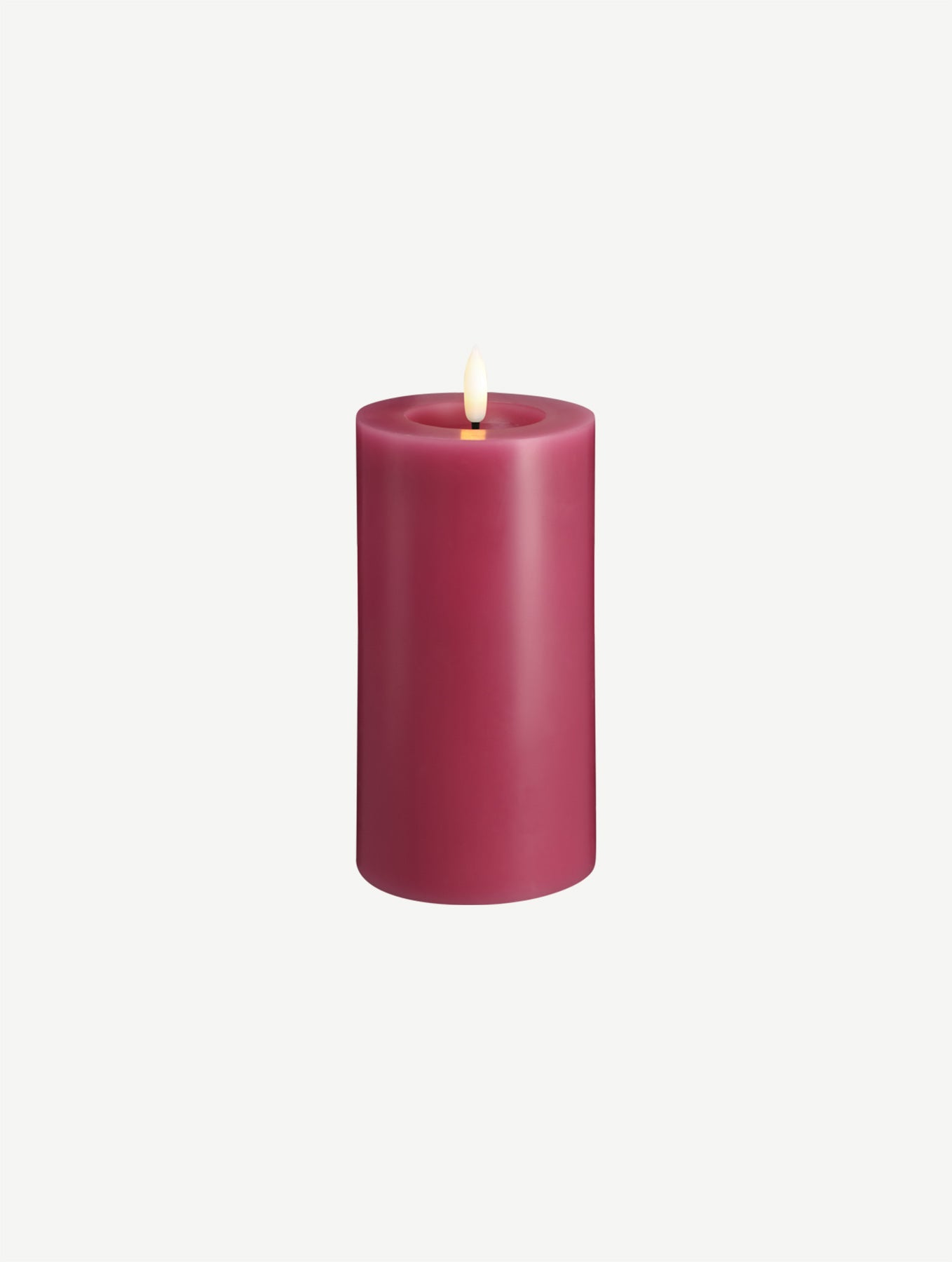 LED-Stumpenkerze - Vintage Rose