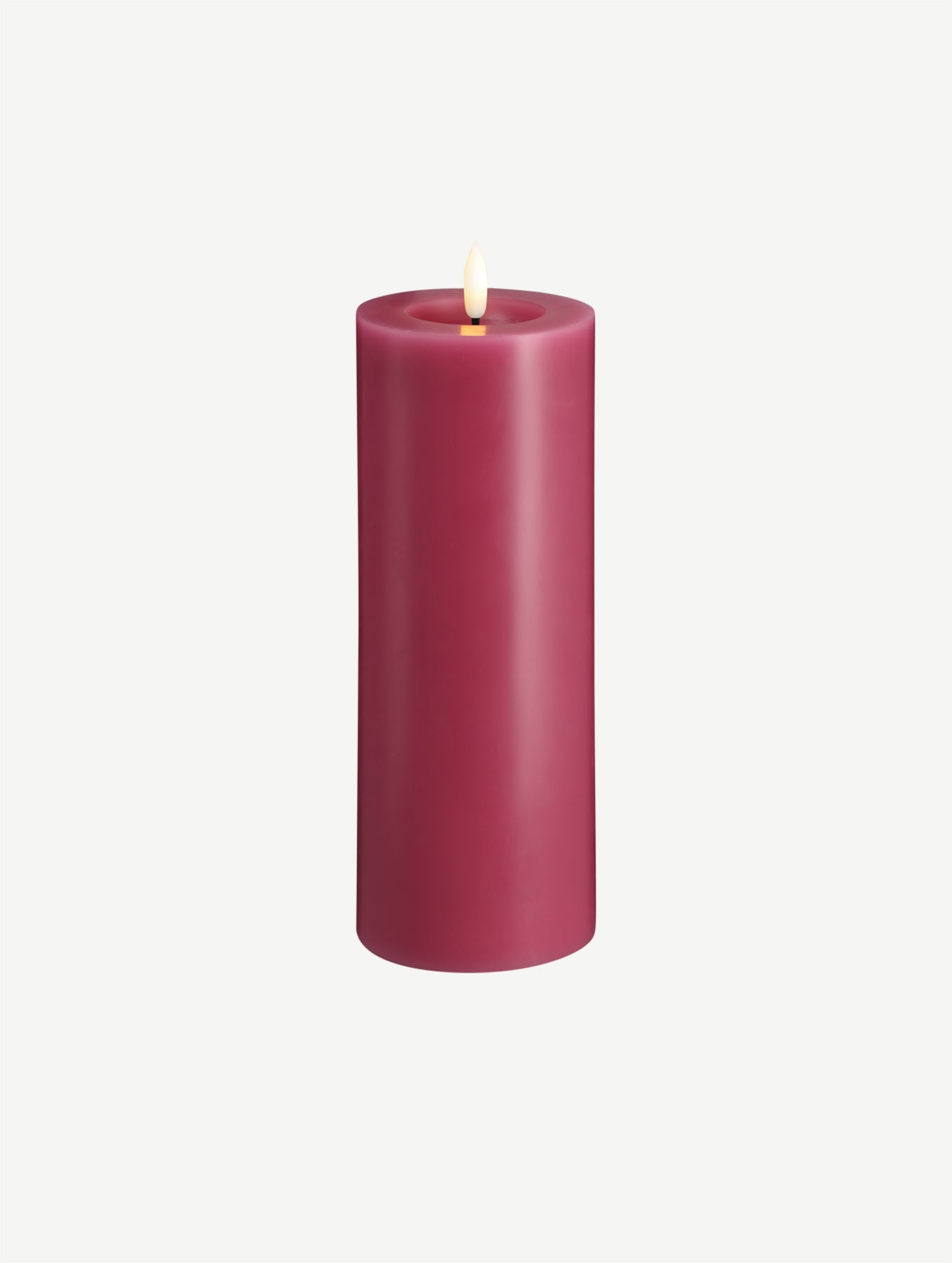 LED-Stumpenkerze - Vintage Rose