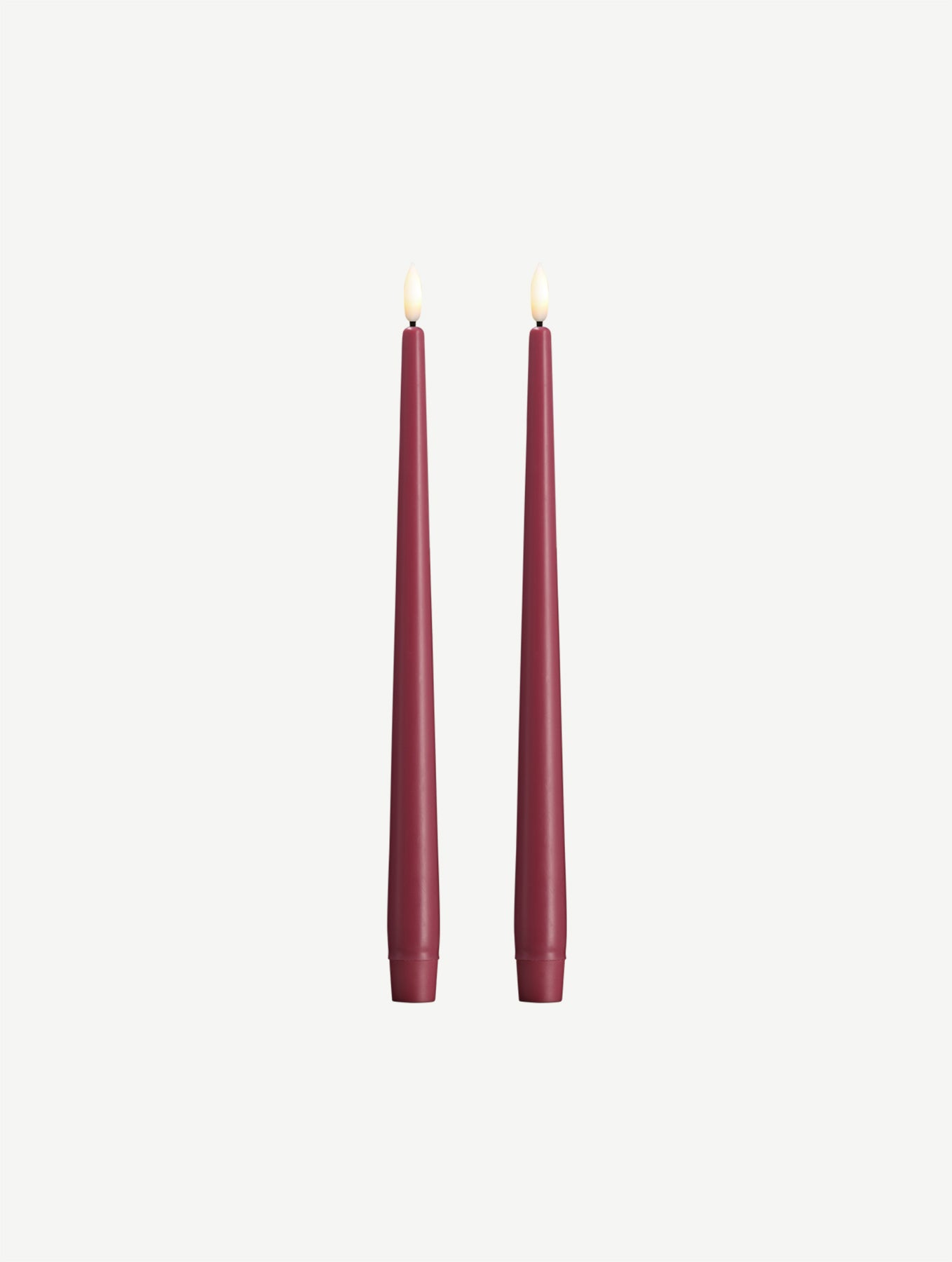 LED-Stabkerzen 2er-Set - Vintage Rose