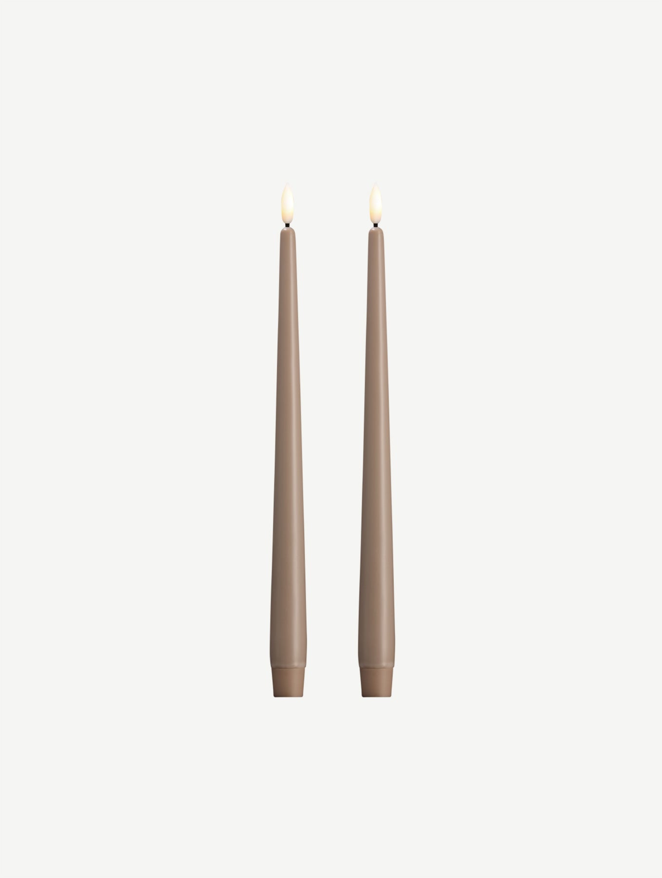 LED-Stabkerzen 2er-Set - Sand