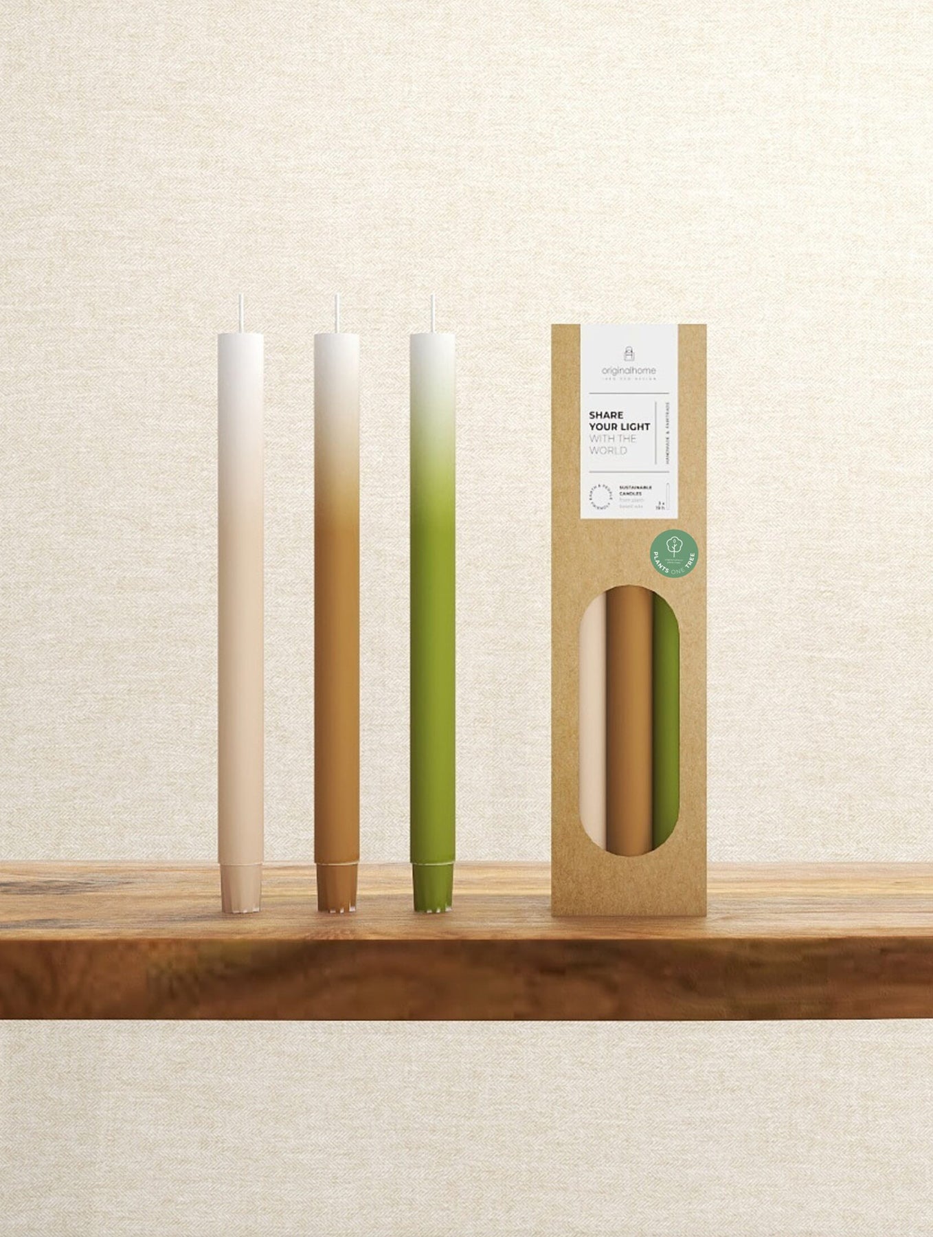 Stabkerzen "Gradient" - 3er-Set