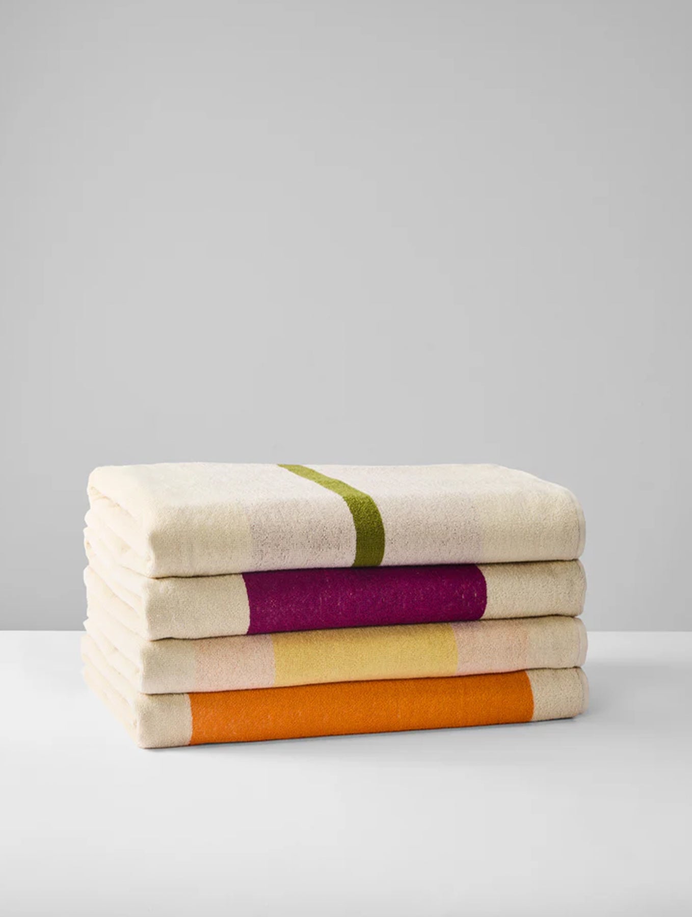 Strandtuch - 90x180 - Yellow Fuchsia Orange Olive