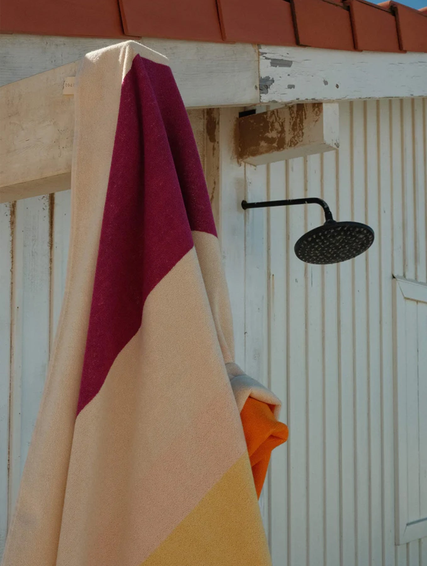 Strandtuch - 90x180 - Yellow Fuchsia Orange Olive