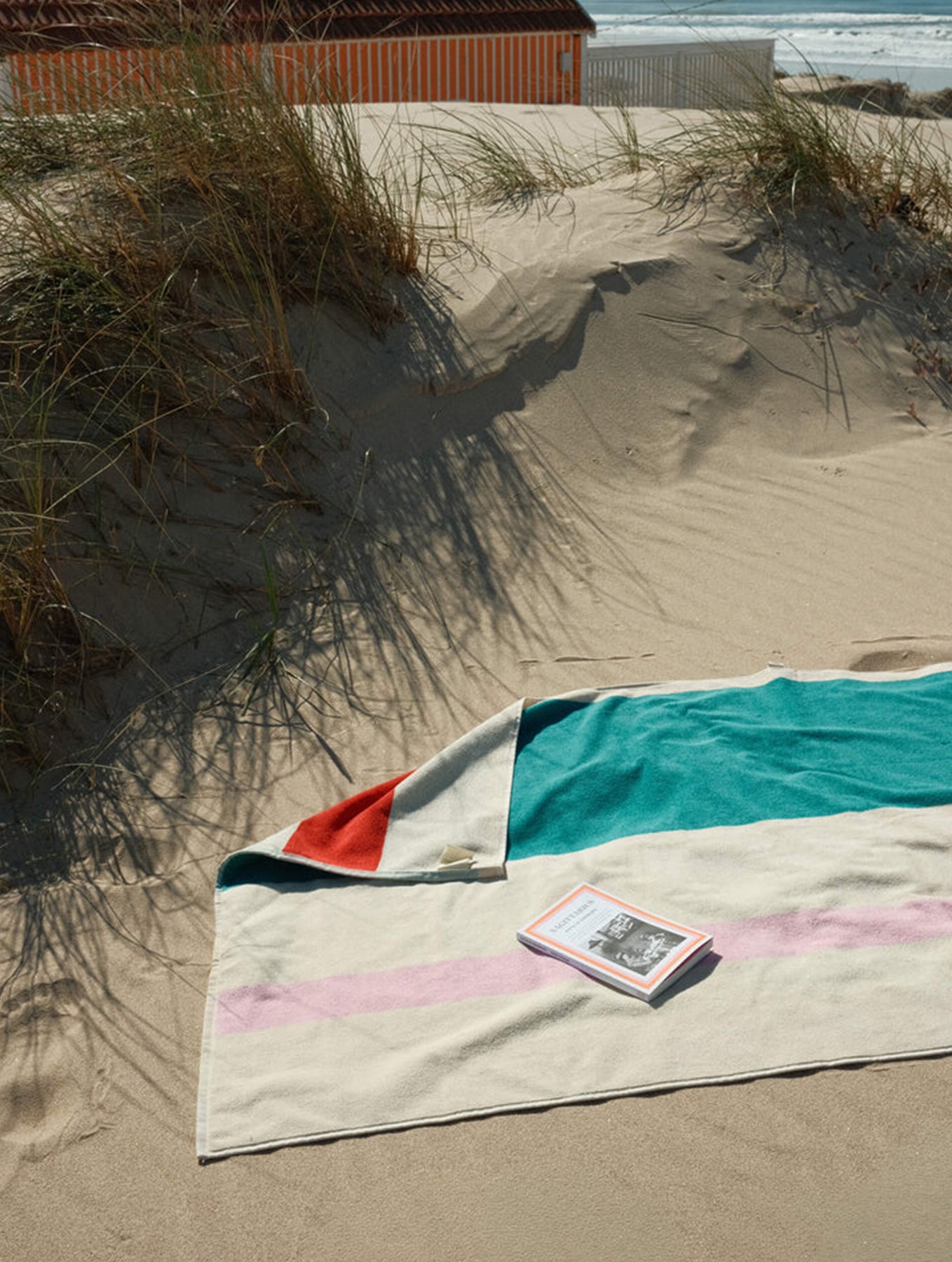 Strandtuch - 90x180 - Pink Turquoise Lime Red