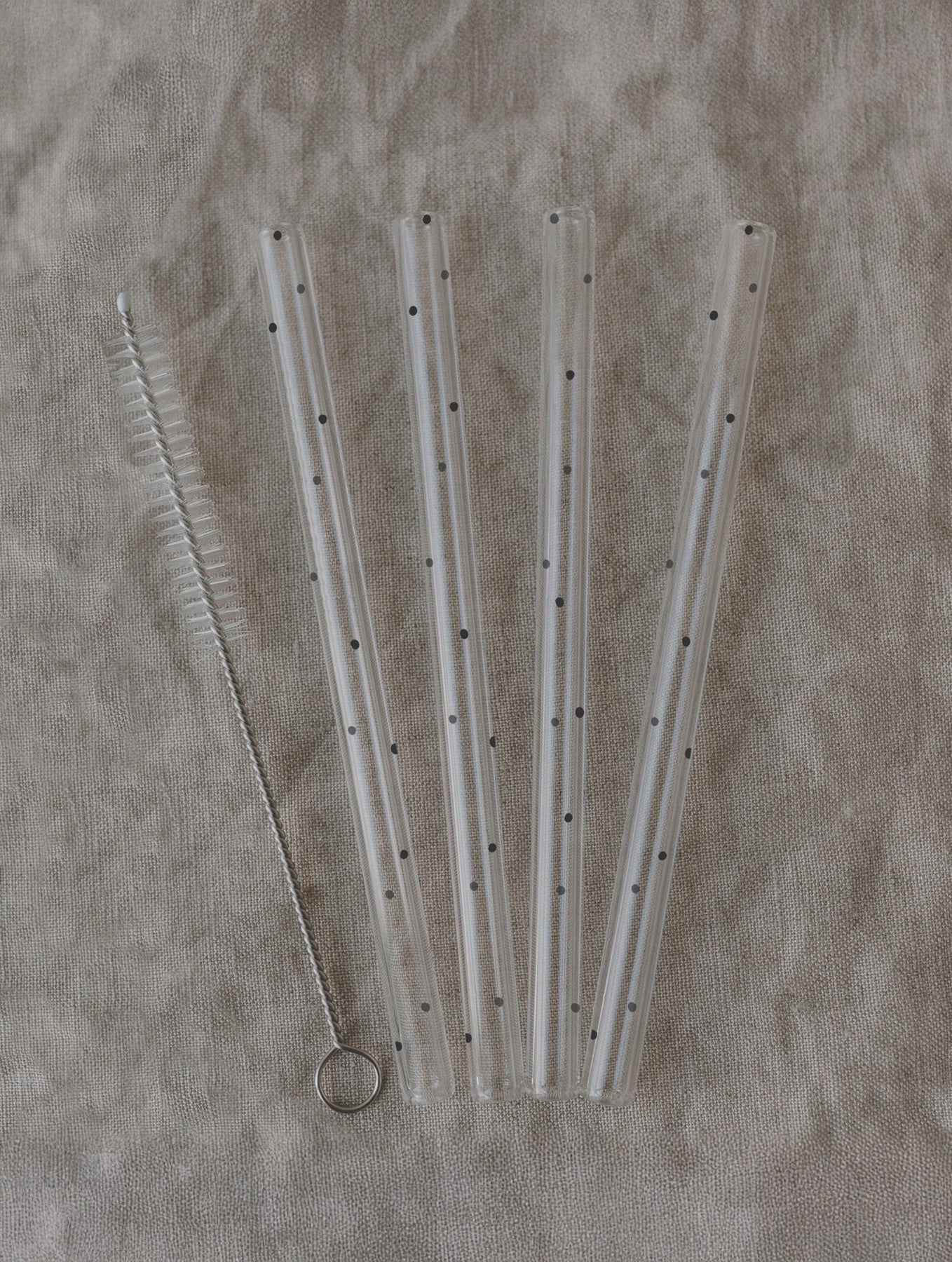 Strohhalme aus Glas - 4er-Set