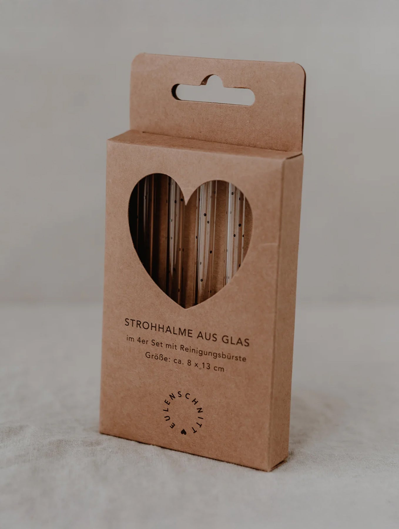 Strohhalme aus Glas - 4er-Set