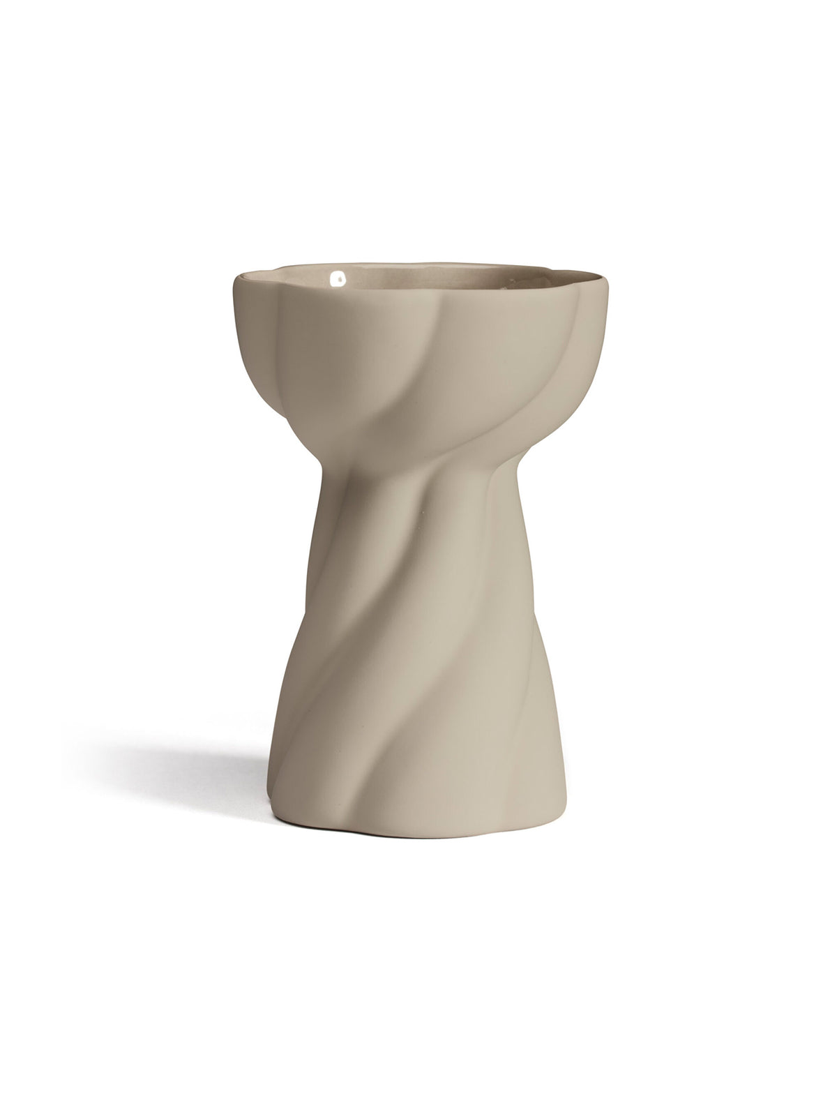 "Twist Bulb" Vase - Sand