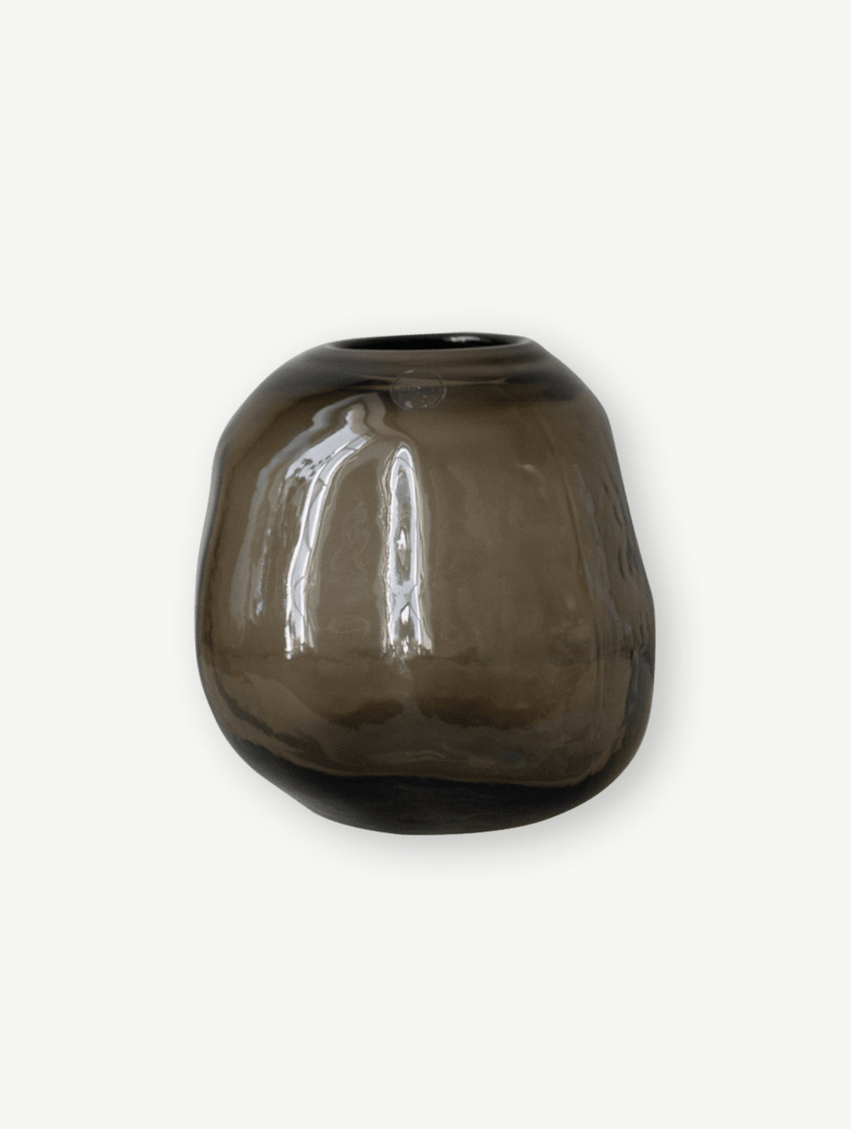 Glasvase "Pebble" - Braun