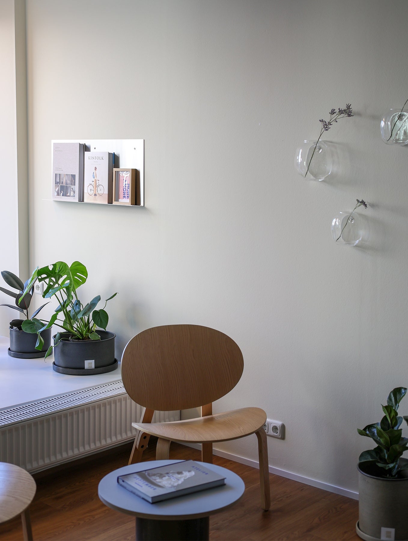 Glas Wandvase "Pebble"