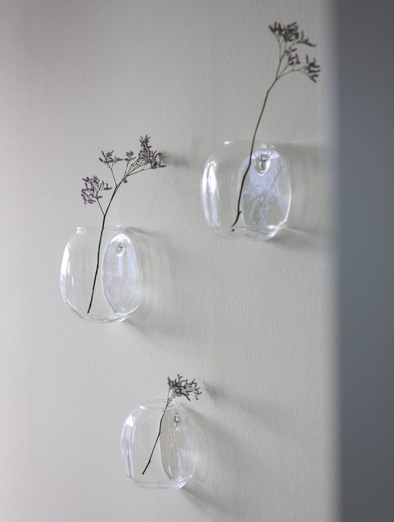 Glas Wandvase "Pebble"