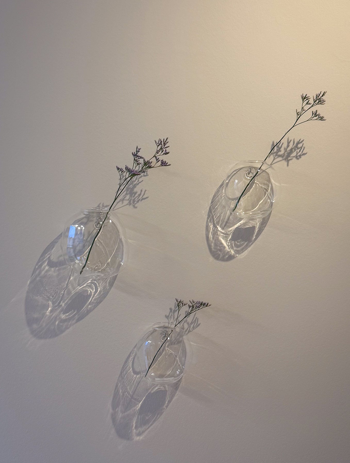Glas Wandvase "Pebble"