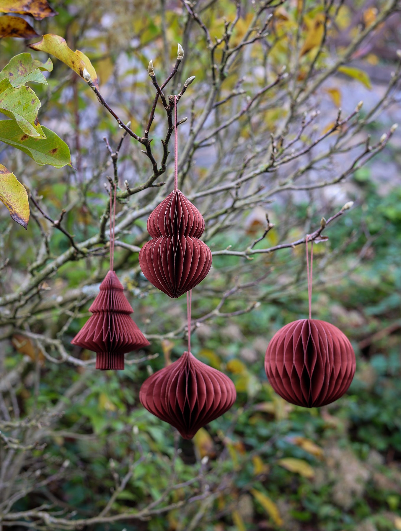 Weihnachtsanhänger - Pompeian Red