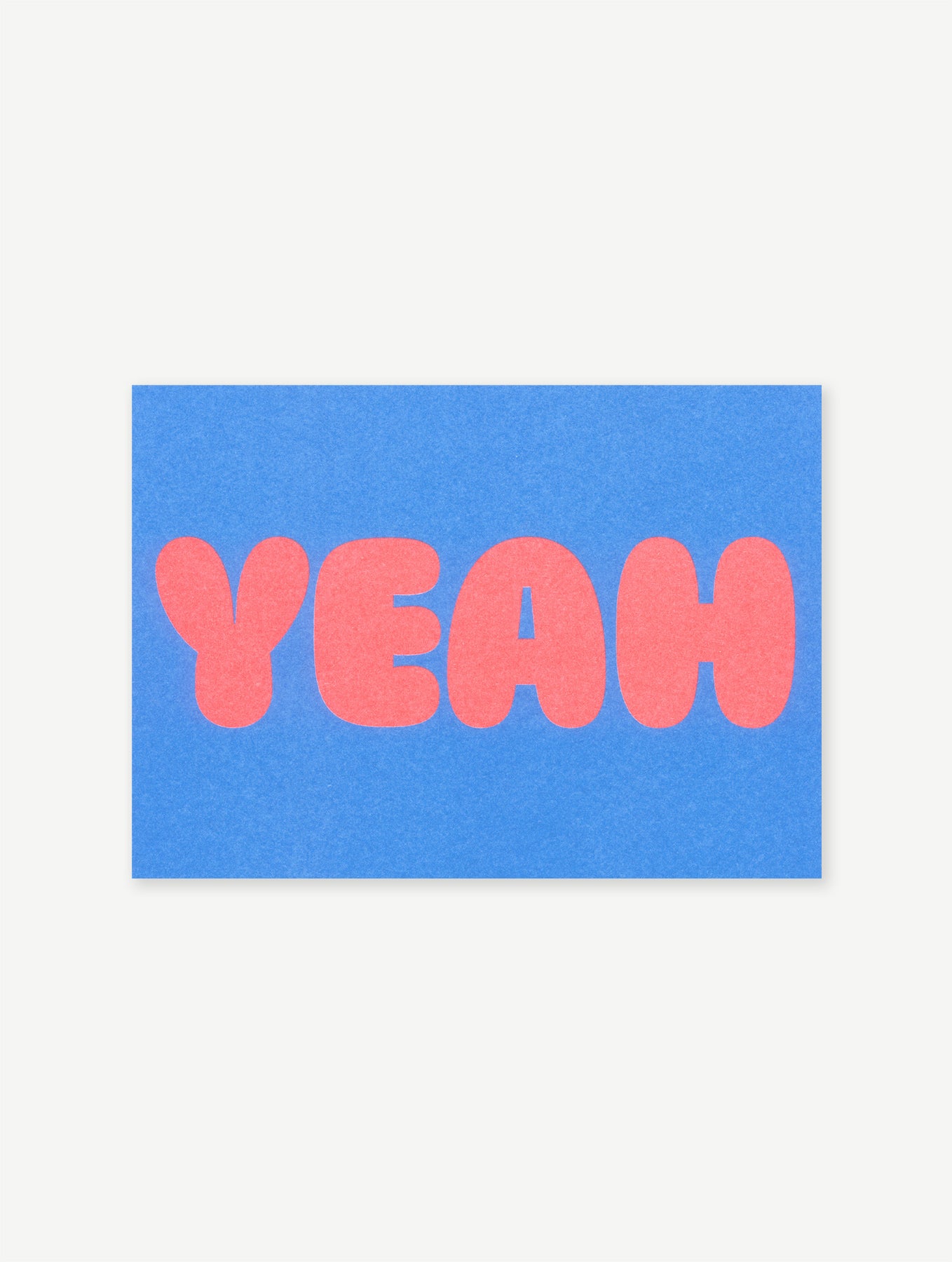 Postkarte "Yeah"