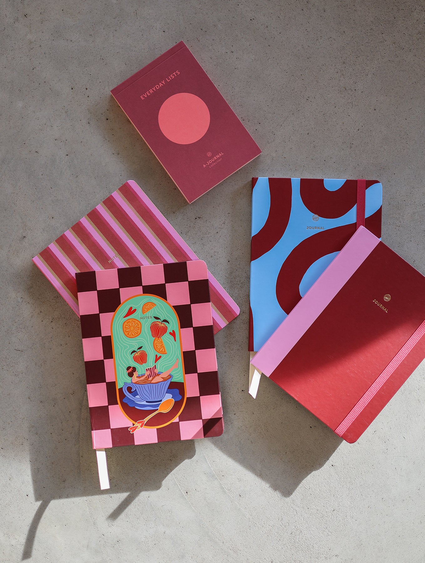 Notizbuch A5 - "Cherry Red" - Liniert