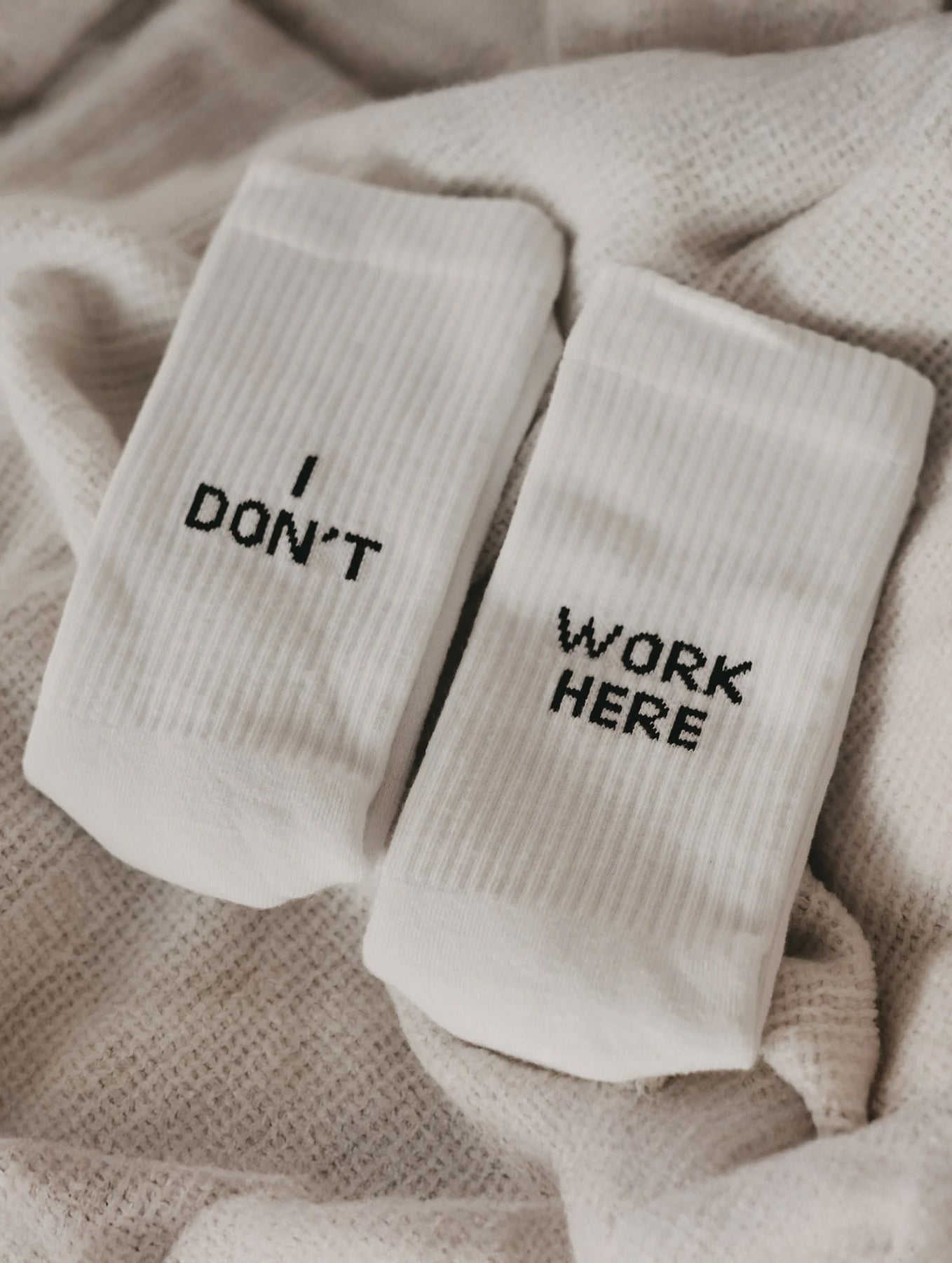 Socken "I don´t work here"