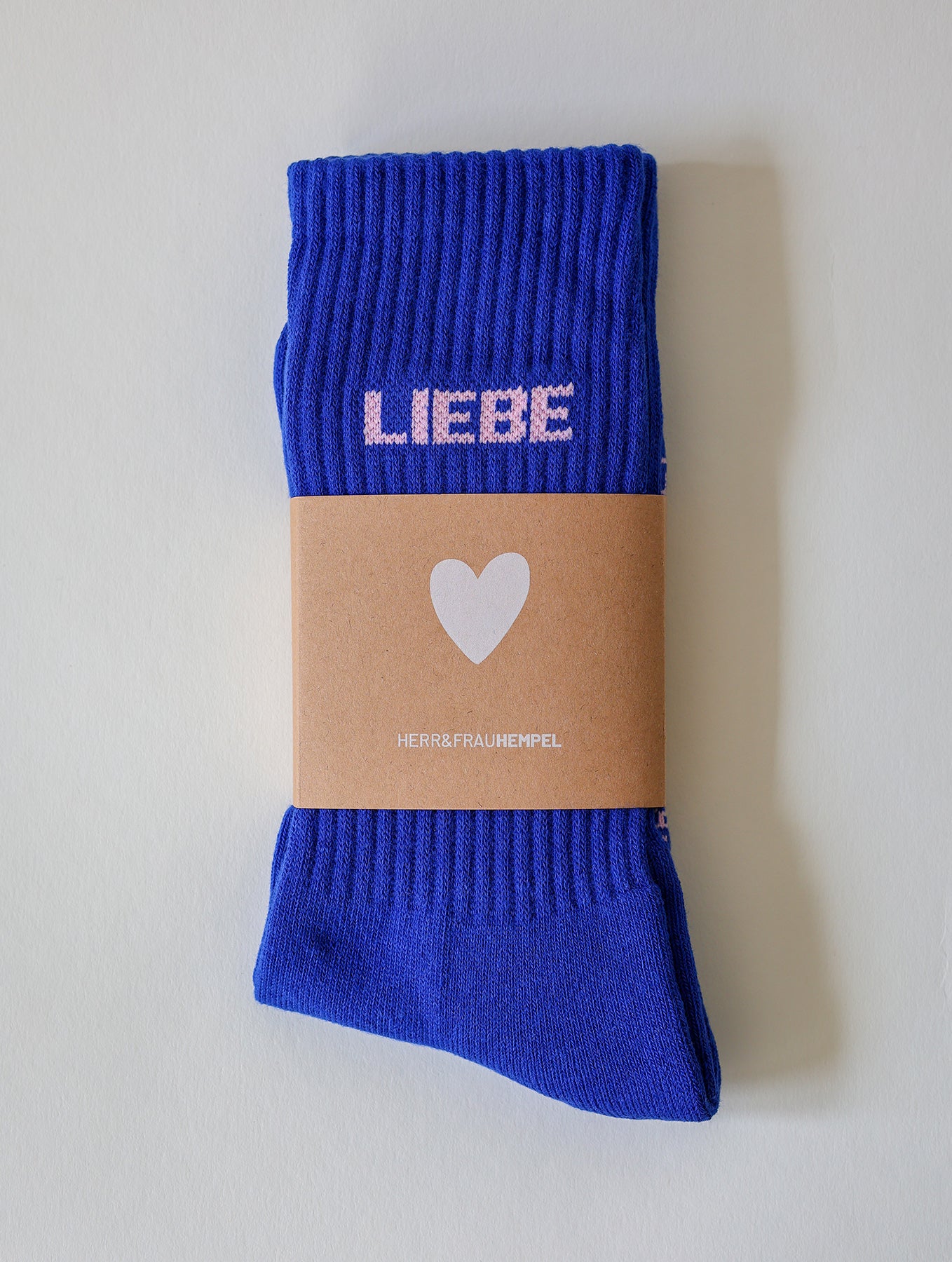 Socken "Liebe" - Blau