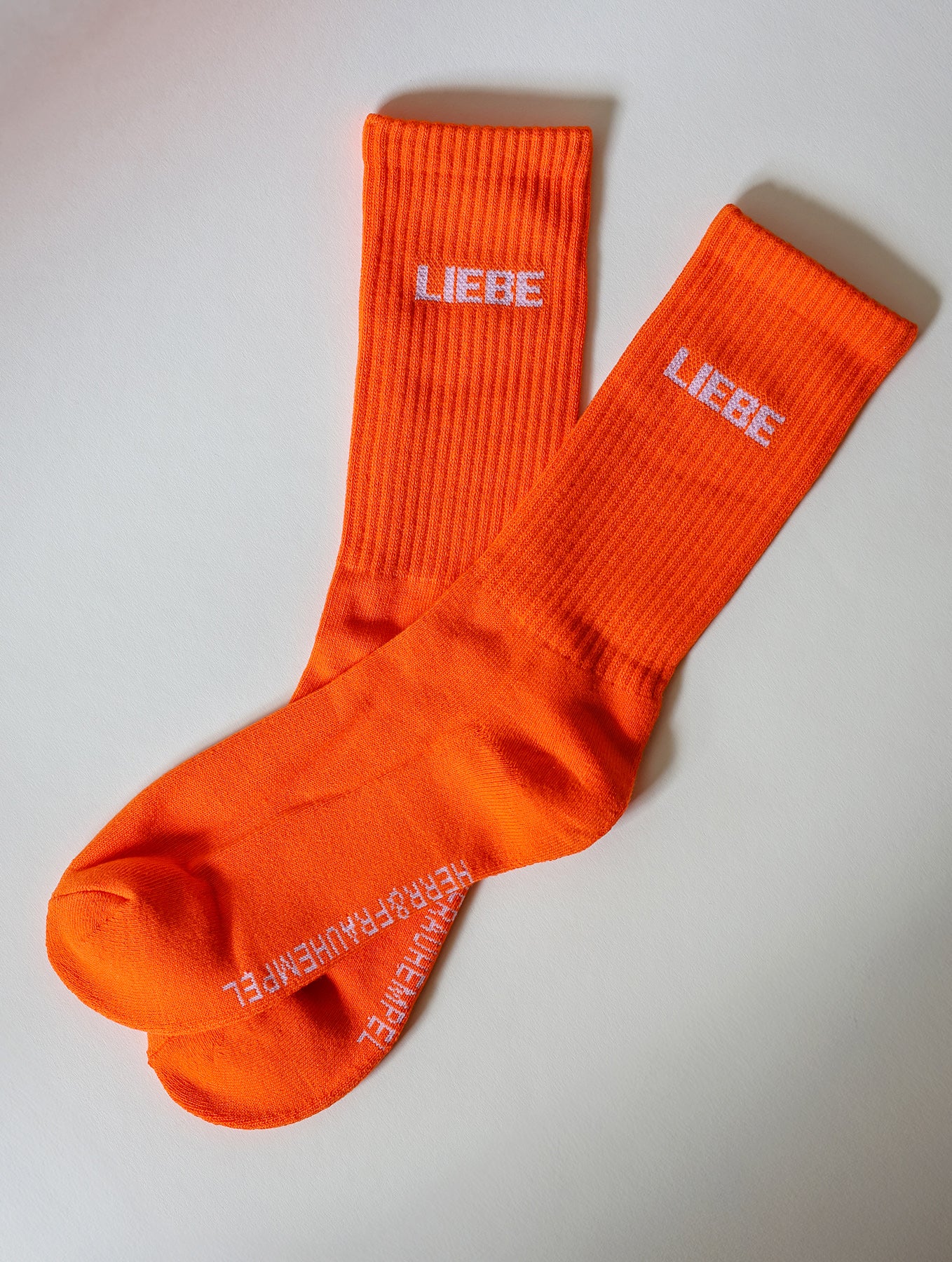 Socken "Liebe" - Orange