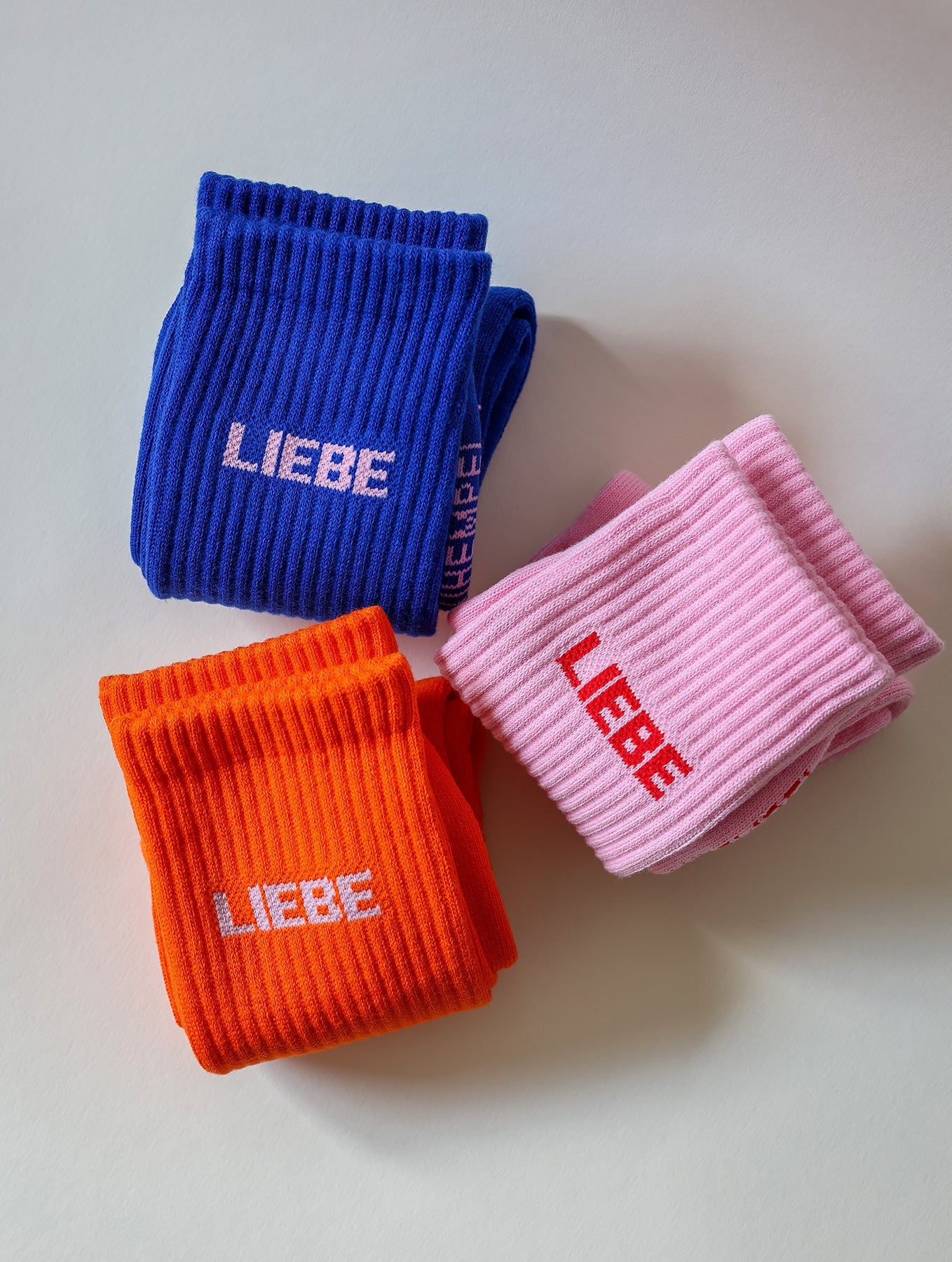 Socken "Liebe" - Blau